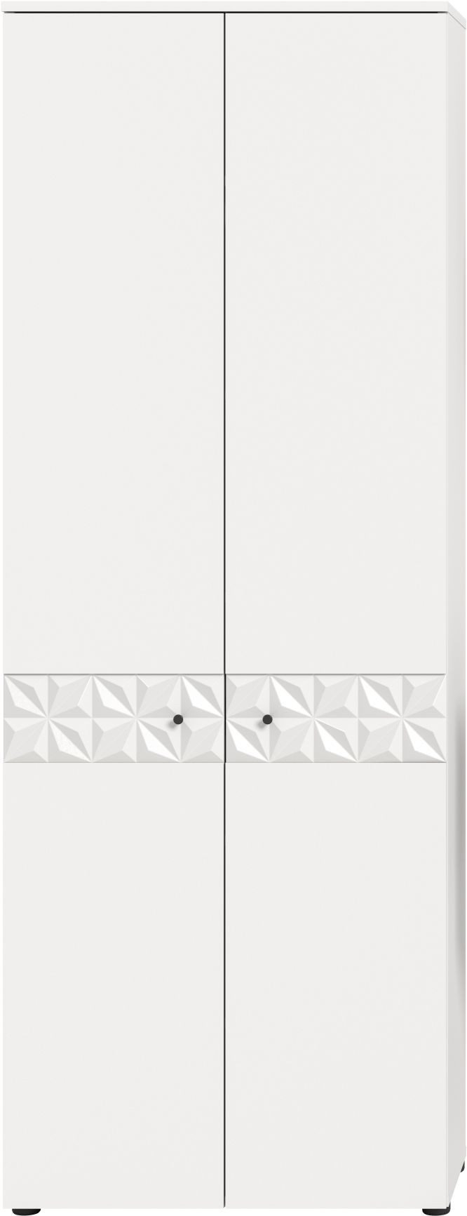 xonox.home Garderobenschrank Weiß Melamin 70,2x192x34,8 cm