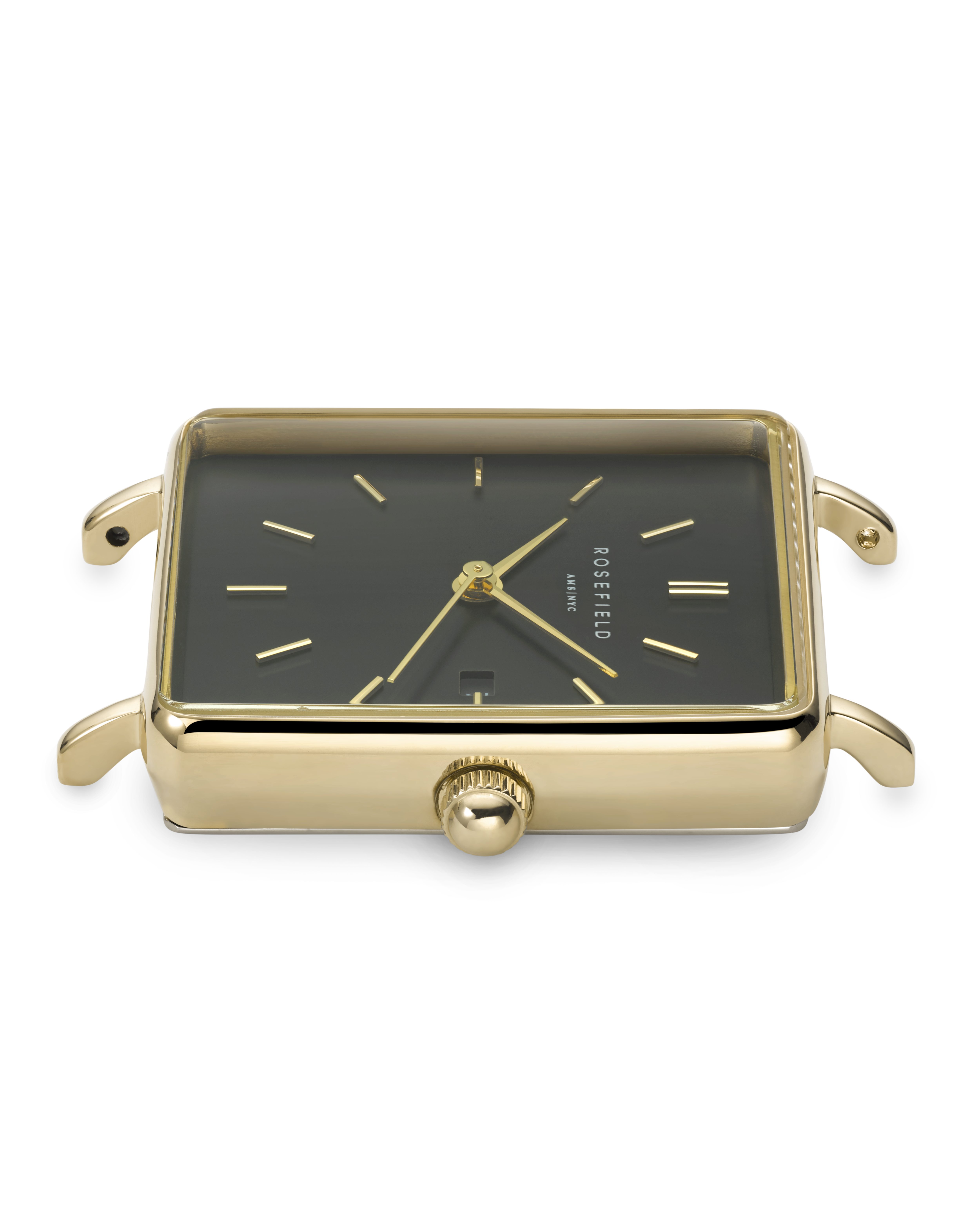 ROSEFIELD Quarzuhr ROSEFIELD Damenuhr Boxy 28mm Goldfarben
