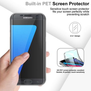 Cadorabo Handyhülle Samsung Galaxy S7 EDGE Samsung Galaxy S7 EDGE, Flexible Case Handy Schutzhülle - Hülle - Back Cover 360° Grad