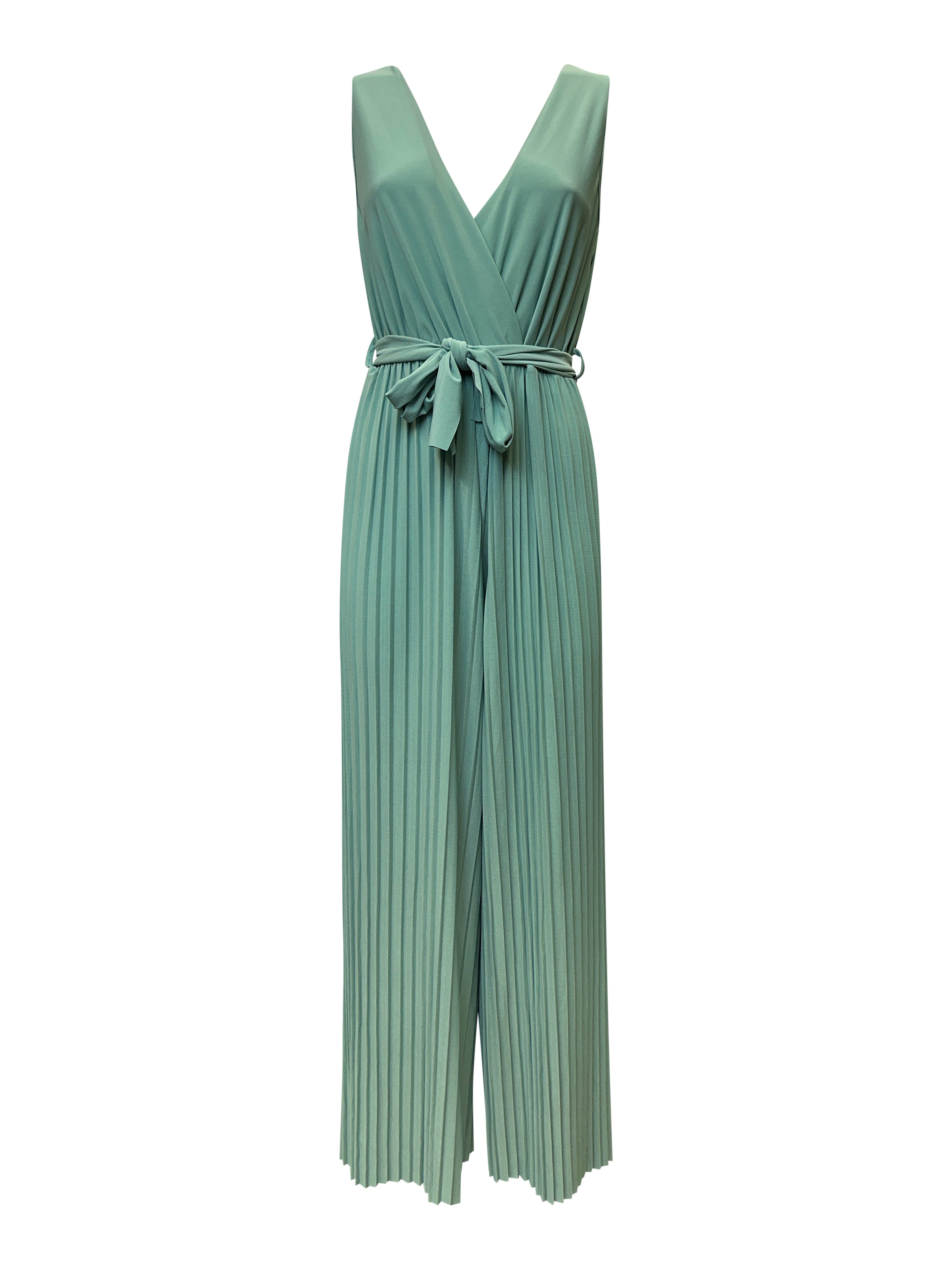 Worldclassca Jumpsuit Worldclassca Jumpsuit Pleated Overalls mit Gürtel Ärmellos Sommer