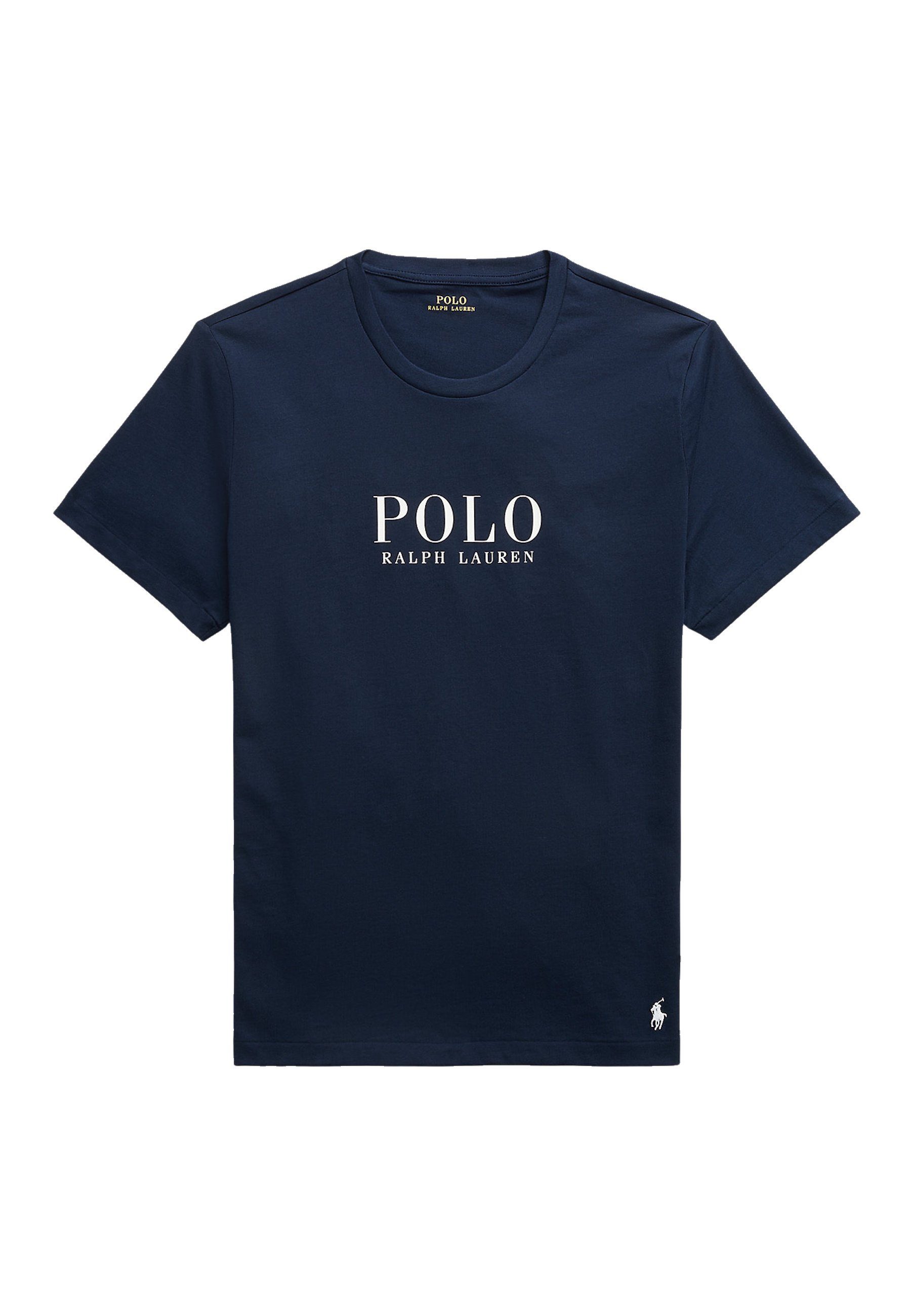 Polo Ralph Lauren Ralph Lauren Pyjamaoberteil T-Shirt Pyjamashirt mit Rundhalsausschnitt (1-tlg) dunkelblau