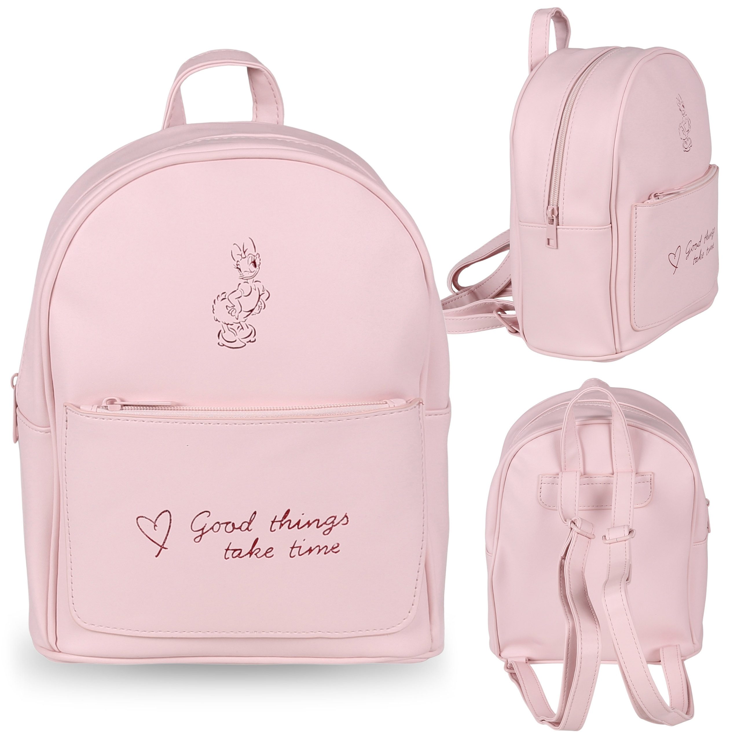 Sarcia.eu Cityrucksack Disney Daisy Rosa Lederrucksack, günstig online kaufen