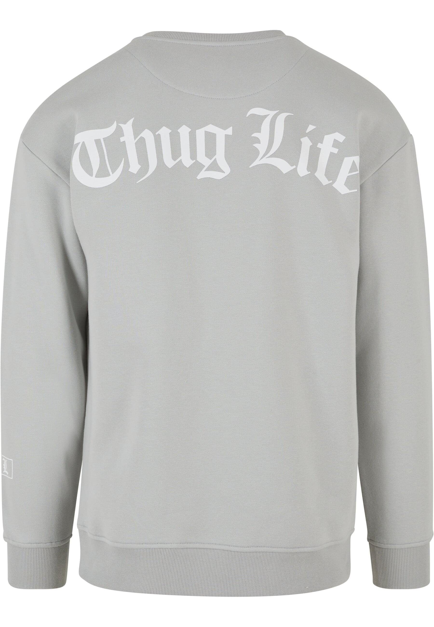 Life Thug T-Shirt Thug lightasphalt (1-tlg) Life Crewneck Herren HitTheStreets