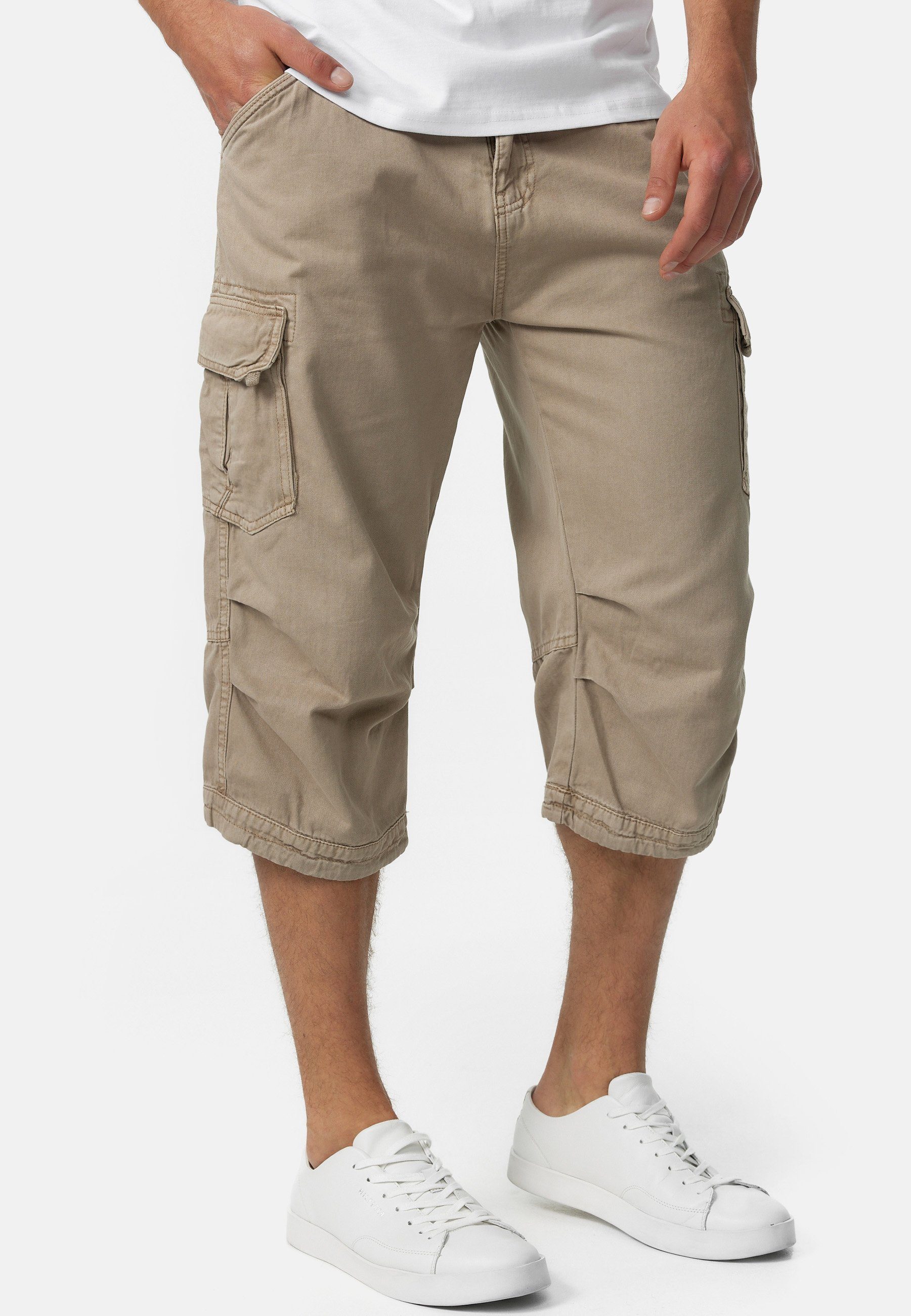 Indicode Cargoshorts Nicolas Check aus einer günstig online kaufen
