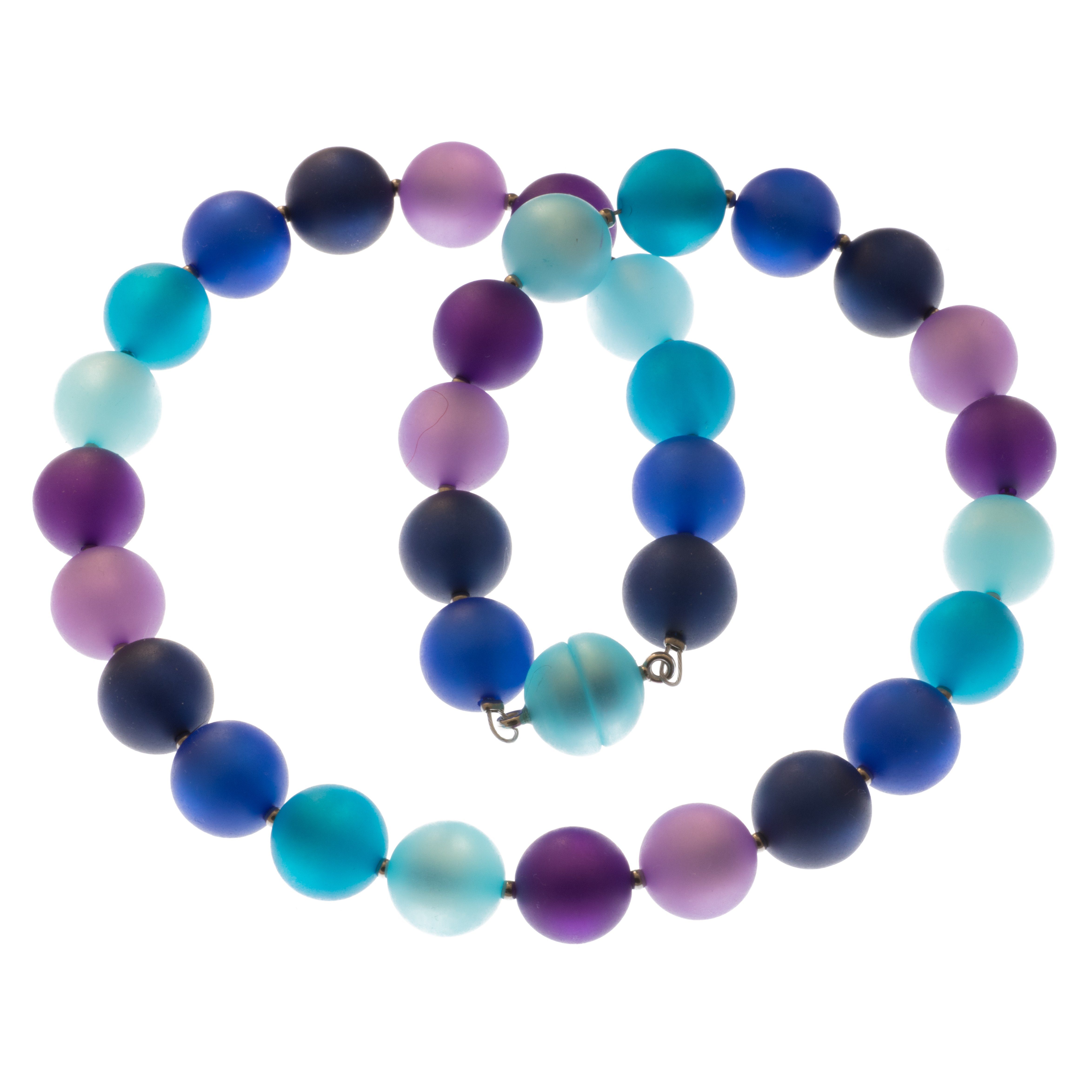 Bella Carina Perlenkette »Polaris Perlen Kette blau lila«, Magnetverschluss  online kaufen | OTTO
