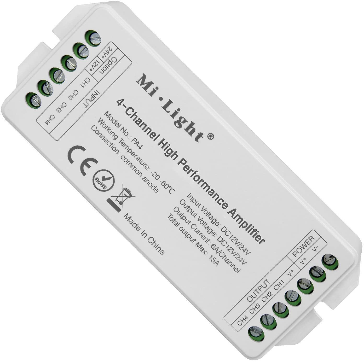 Mi Light LED-Streifen »Mi.Light PA4 4 Kanal Hochleistungsverstärker  DC12V-24V max. 15A RGB RGBW LED Verstärker Controller für RGB RGBW LED Strip«  online kaufen | OTTO