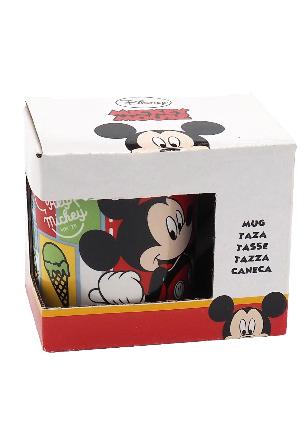 Disney Mickey Mouse Tasse Tolle Porzellan-Tasse mit den Helden von Frozen Anna, Elsa und Olaf, im Geschenkkarton