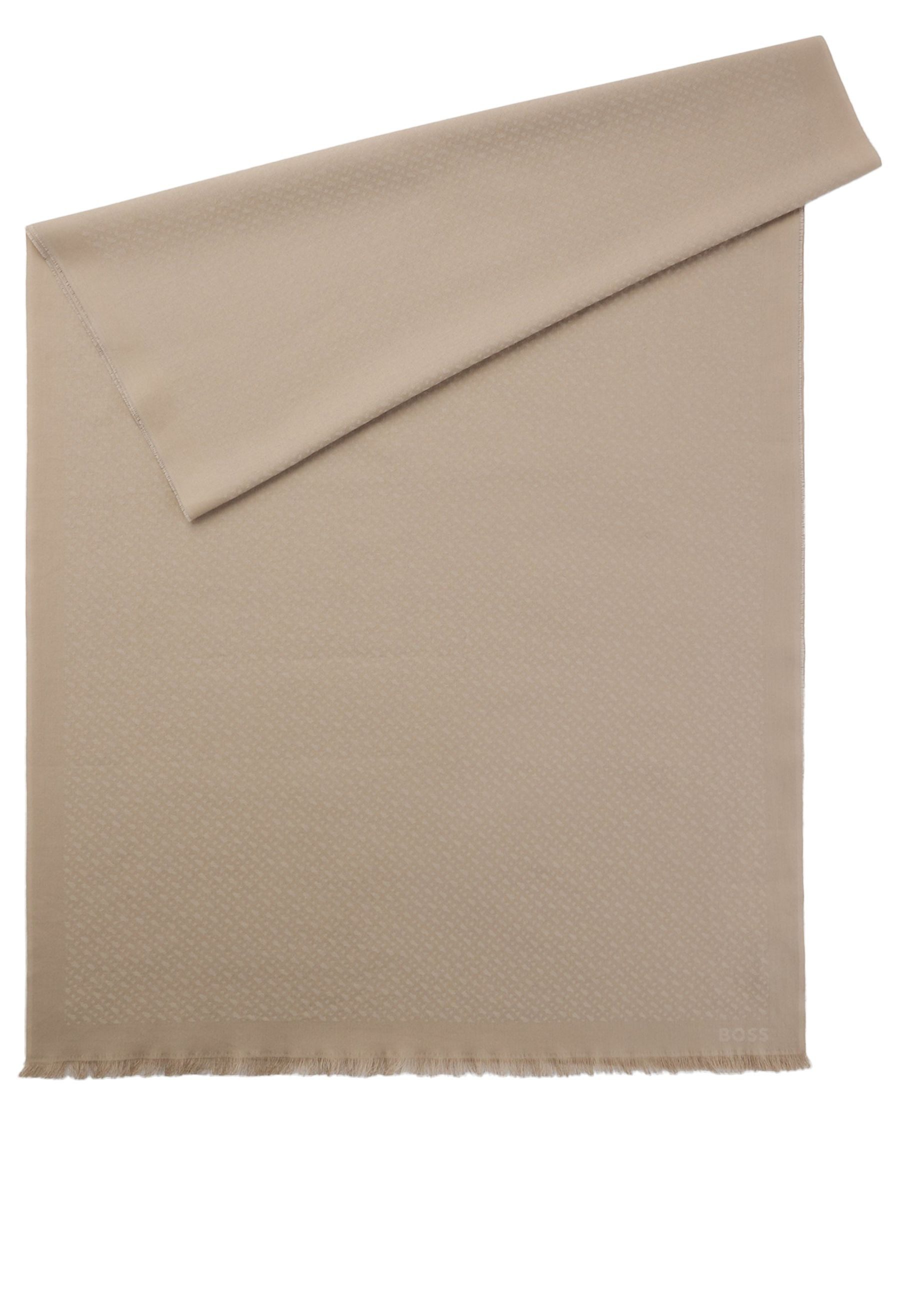 BOSS Schal Ledonio mit Logo-Monogrammen, (keine Angabe, 1-St. keine Angabe)