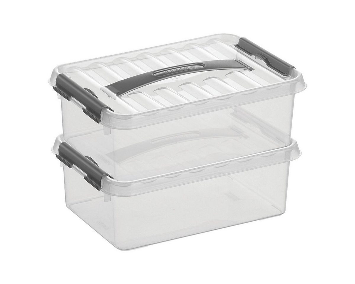 Thumbnail - Sunware Aufbewahrungsbox the q-line (6 St), 4 Liter, verschließbar, stapelbar, staubgeschützt