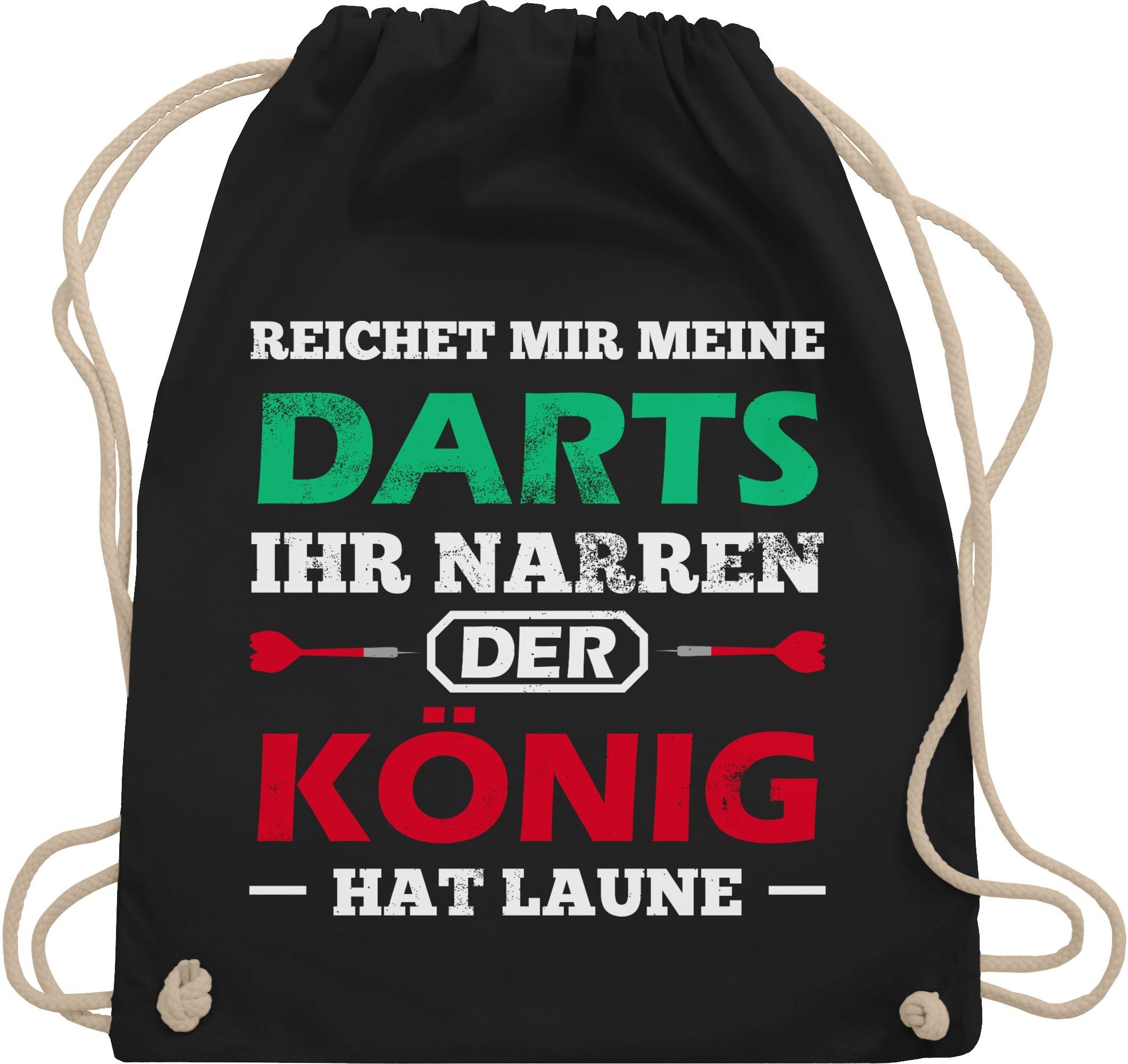 Turnbeutel Dart König Spruch I Dart Geschenk I Geschenk für Dartspieler