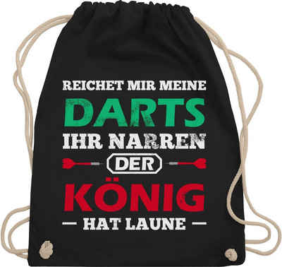 Shirtracer Turnbeutel Dart König Spruch, Sport Zubehör