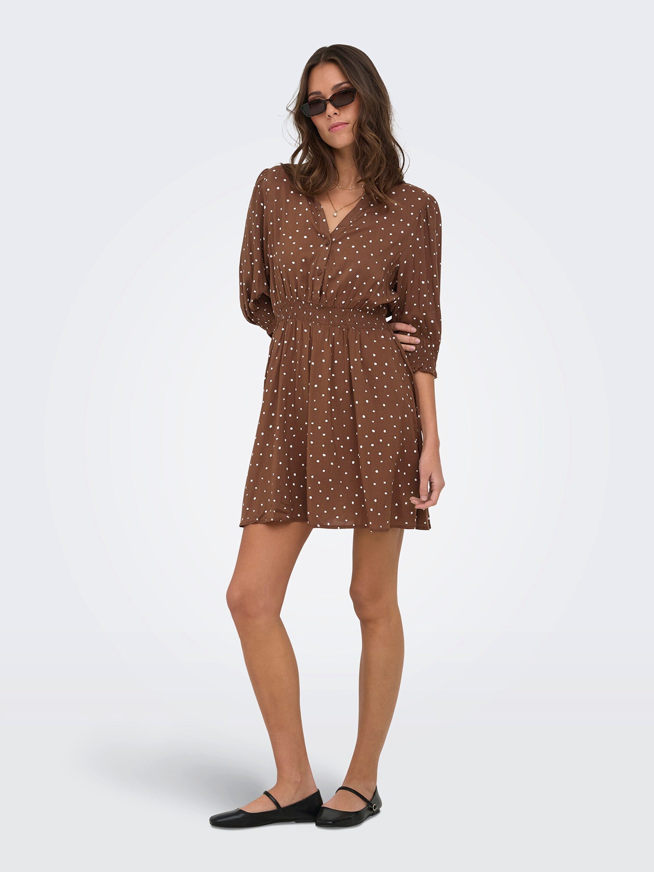 ONLY Blusenkleid ONLRaya (1-tlg) Drapiert/gerafft