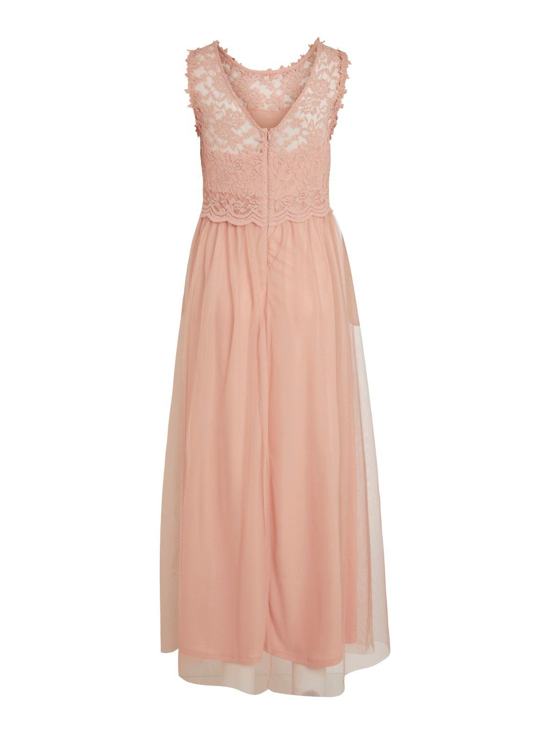 in Shirtkleid VILYNNEA Maxi Vila Langes 4840 Abschluss (lang) Ball Kleid Dress Rosa