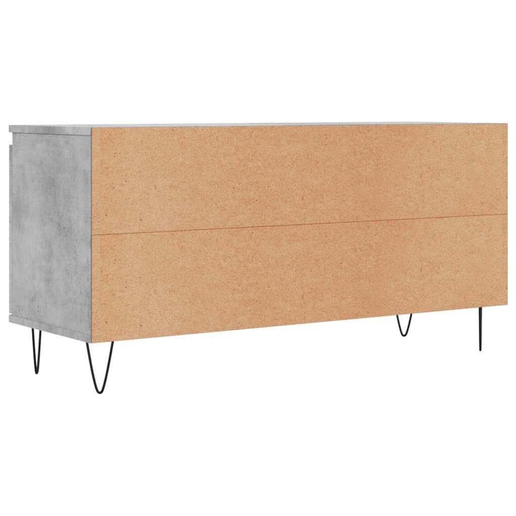 Holzwerkstoff 104x35x50 TV-Schrank Betongrau cm vidaXL TV-Schrank (1-St)