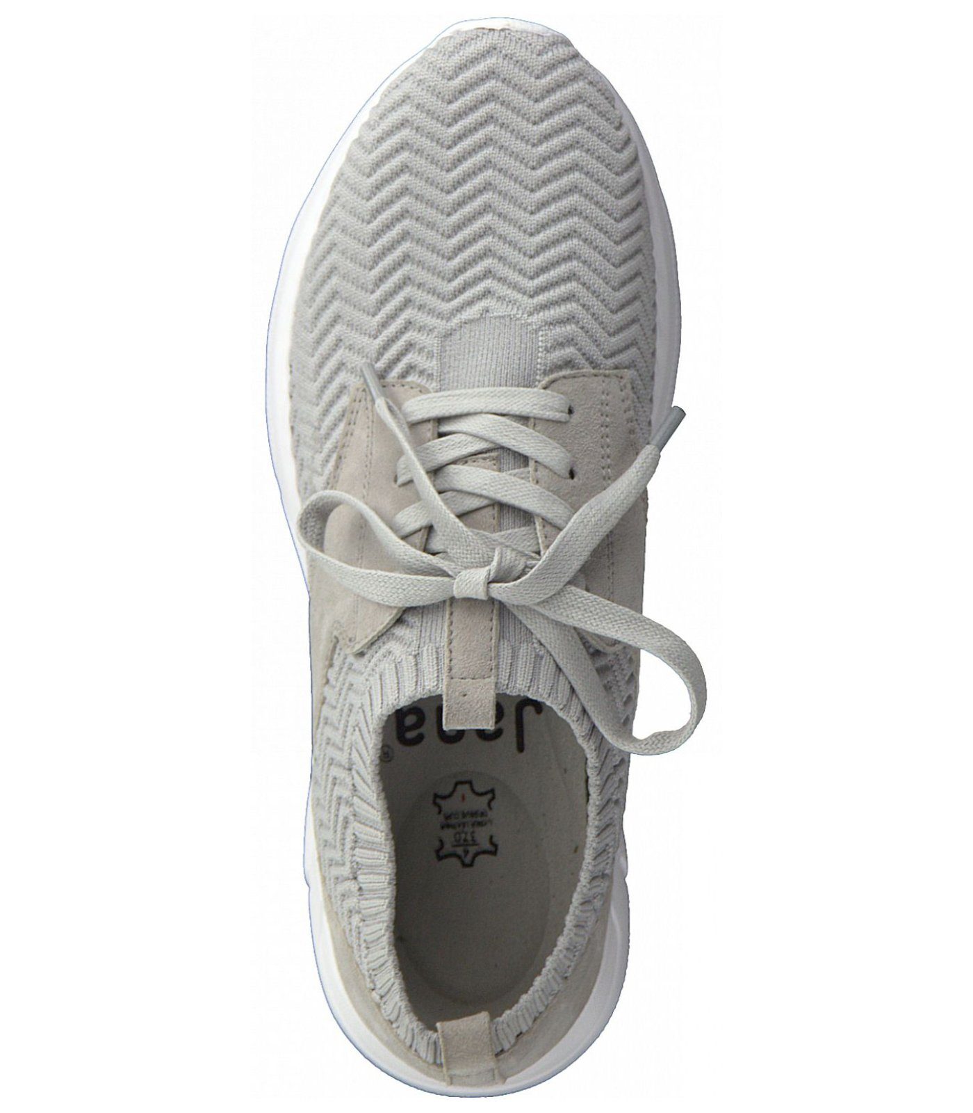 Leder/Textil Jana Sneaker Sneaker Grau