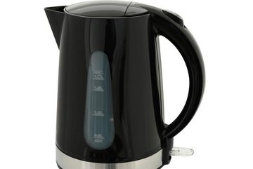 DESKI Wasserkocher Wasserkocher 1,7 Liter Edelstahl schwarz 2200 Watt