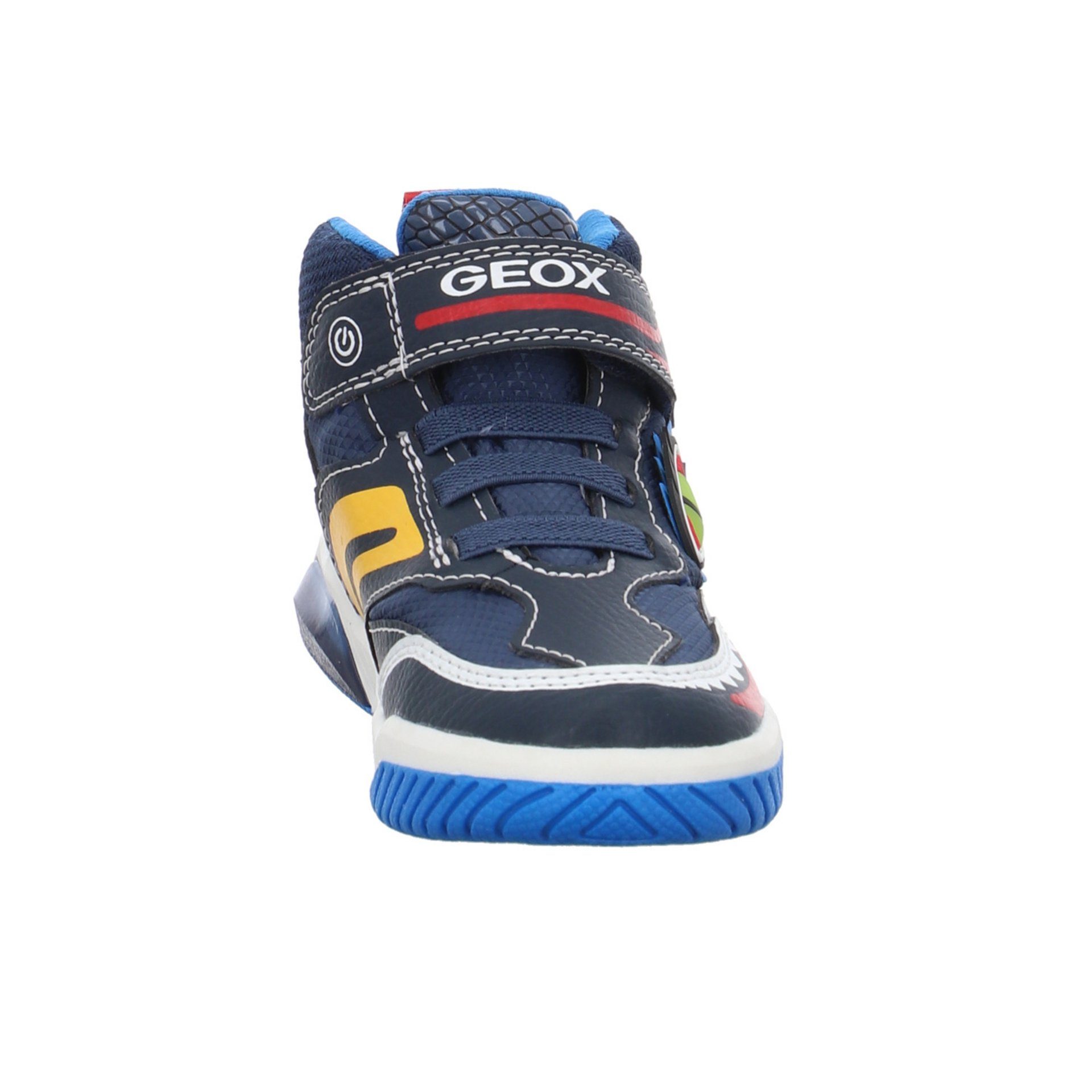 Jungen Boots Geox Schnürhalbschuhe Inek Synthetikkombination Sneaker Lights