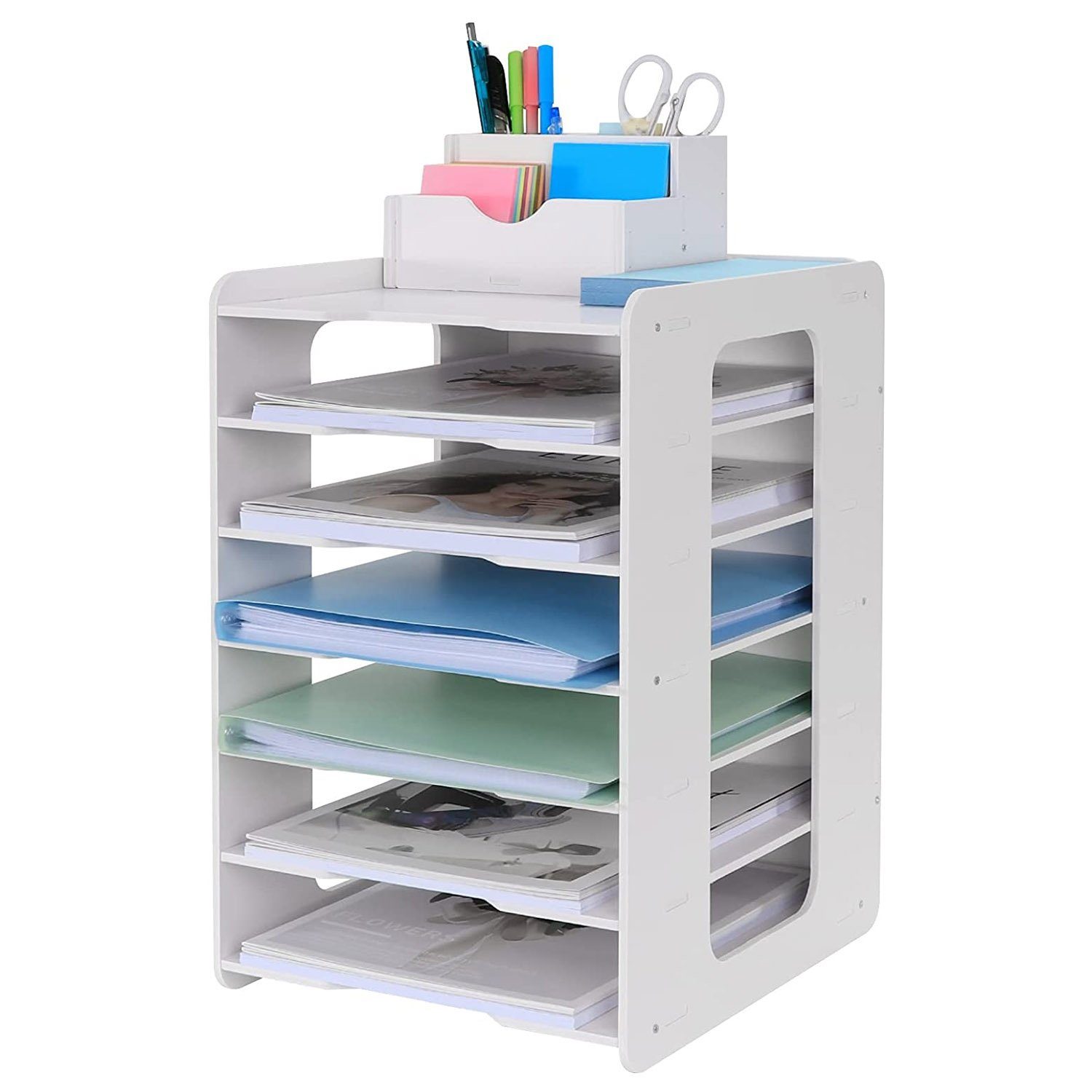 zggzerg Aktenregal Schreibtisch-Organizer, Briefablage, Dokumentenhalter, A günstig online kaufen