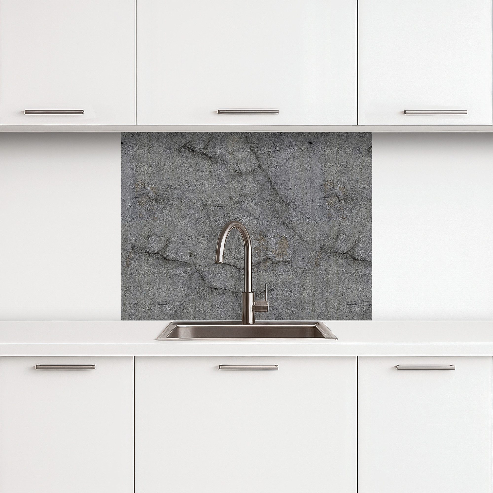KitchenYeah Küchenrückwand selbstklebend Alt - Beton - Wand, (1-tlg), Sprit günstig online kaufen