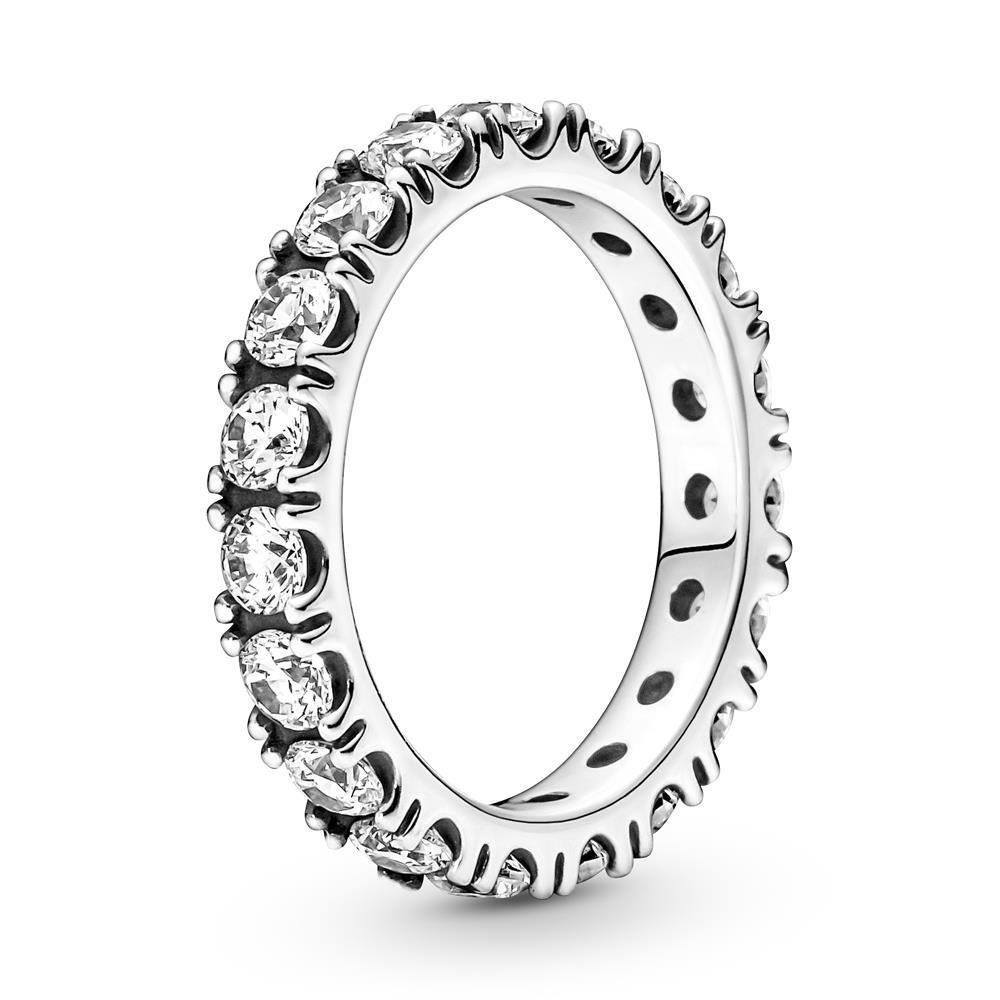 Pandora Fingerring Pandora Funkelnde Reihe Ewigkeits-Ring in Sterling-Silber mit Zirkonia