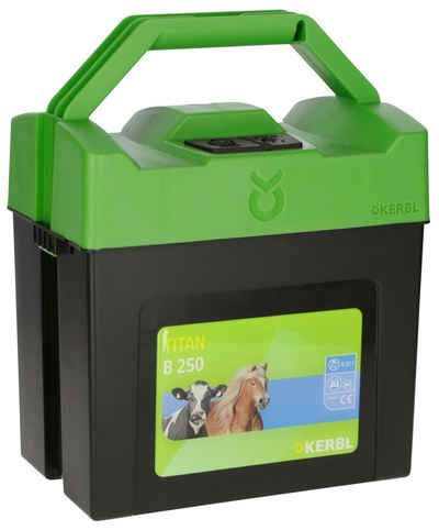 Kerbl Hühnerzaun Kerbl Weidezaungerät Titan B250 Batteriegerät, Zaungerät für Pferde