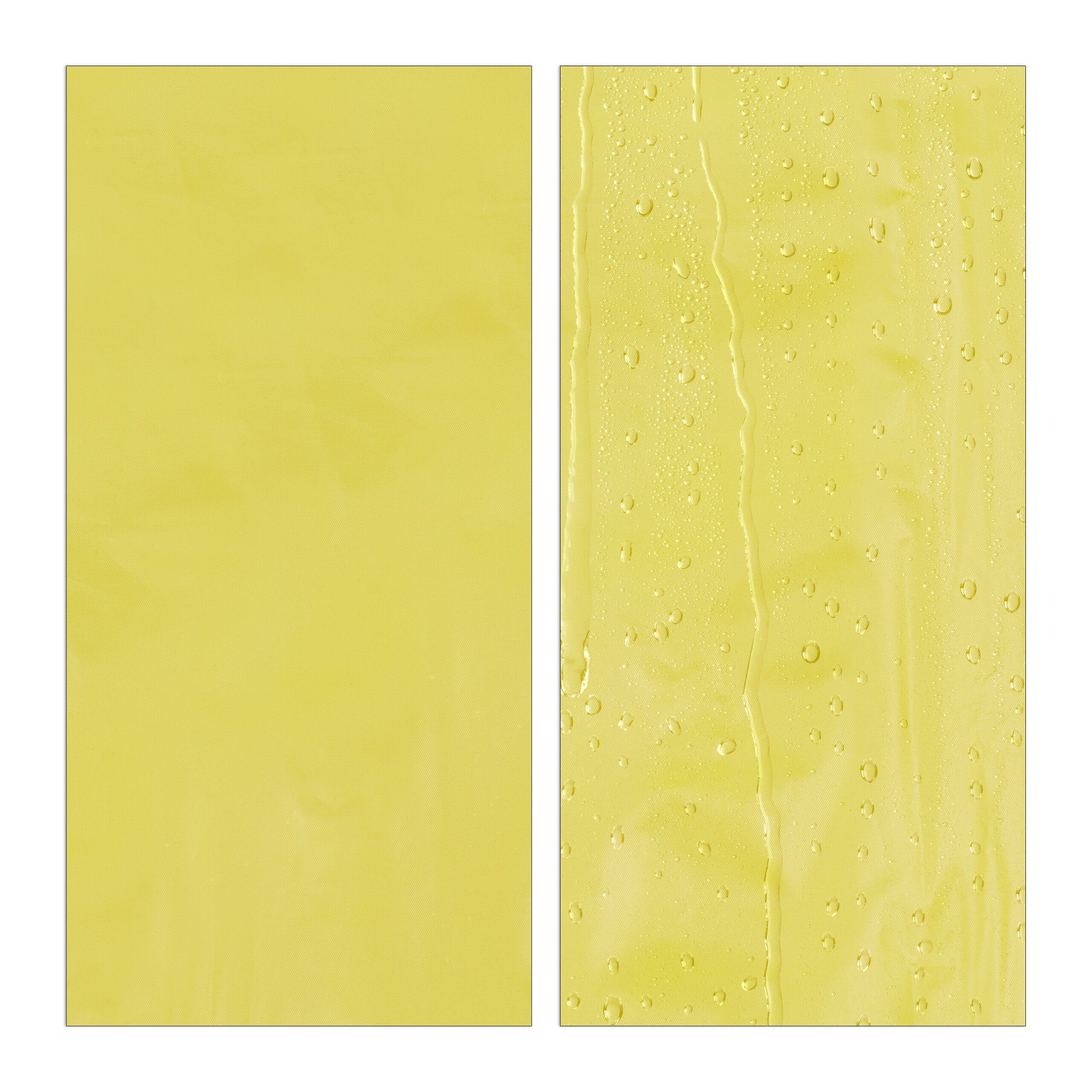 relaxdays Regenponcho Regenmantel im 2er Gelb Set Weiß Gelb
