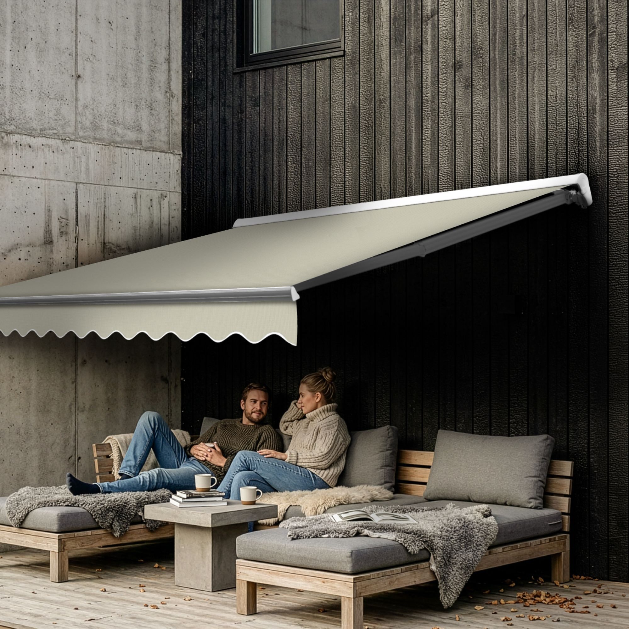 Eclipse Halbkassettenmarkise Kassettenmarkise Eclipse Standard manuell 2,5x2m