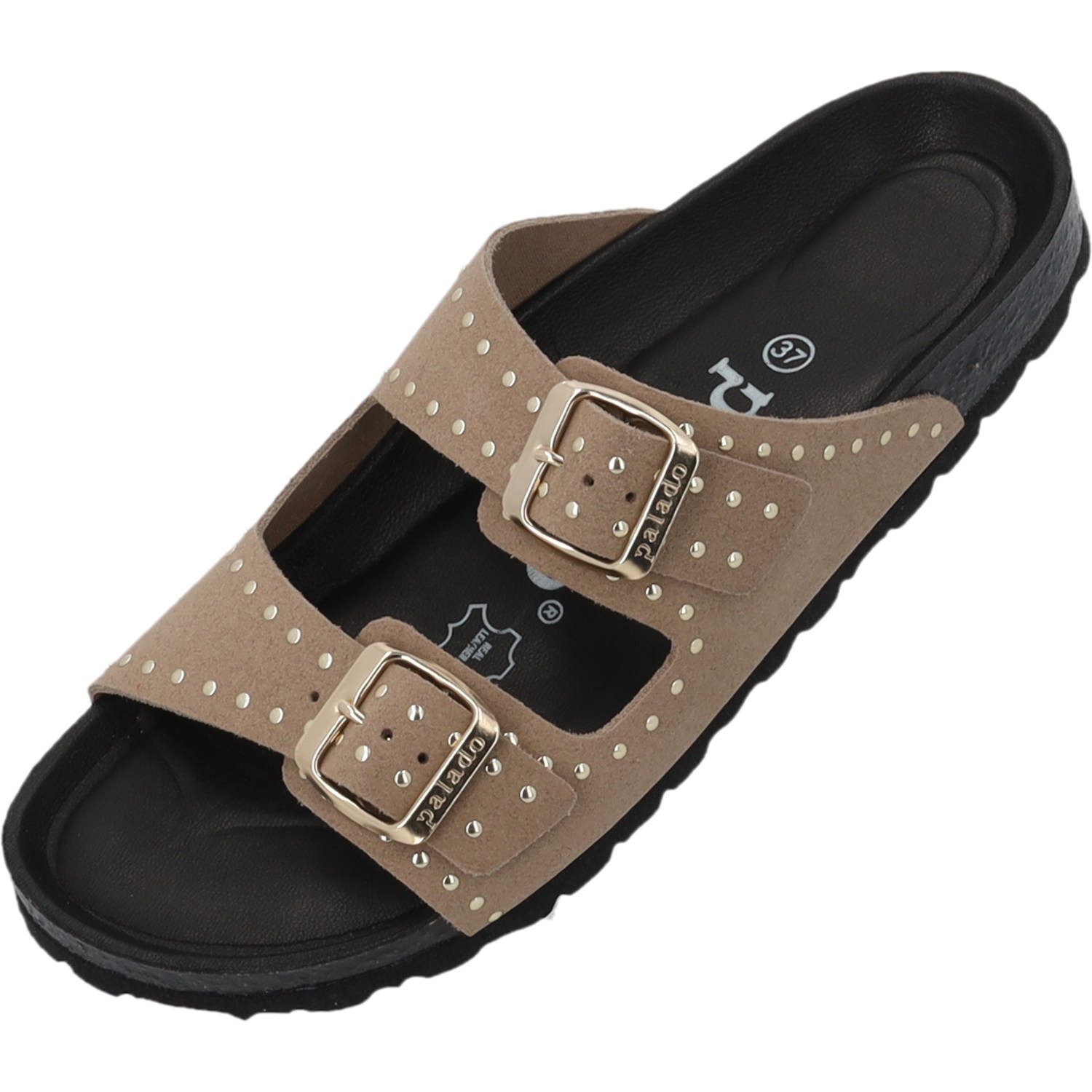 Palado Elaha Rivet Velours Premium Leather Pantolette