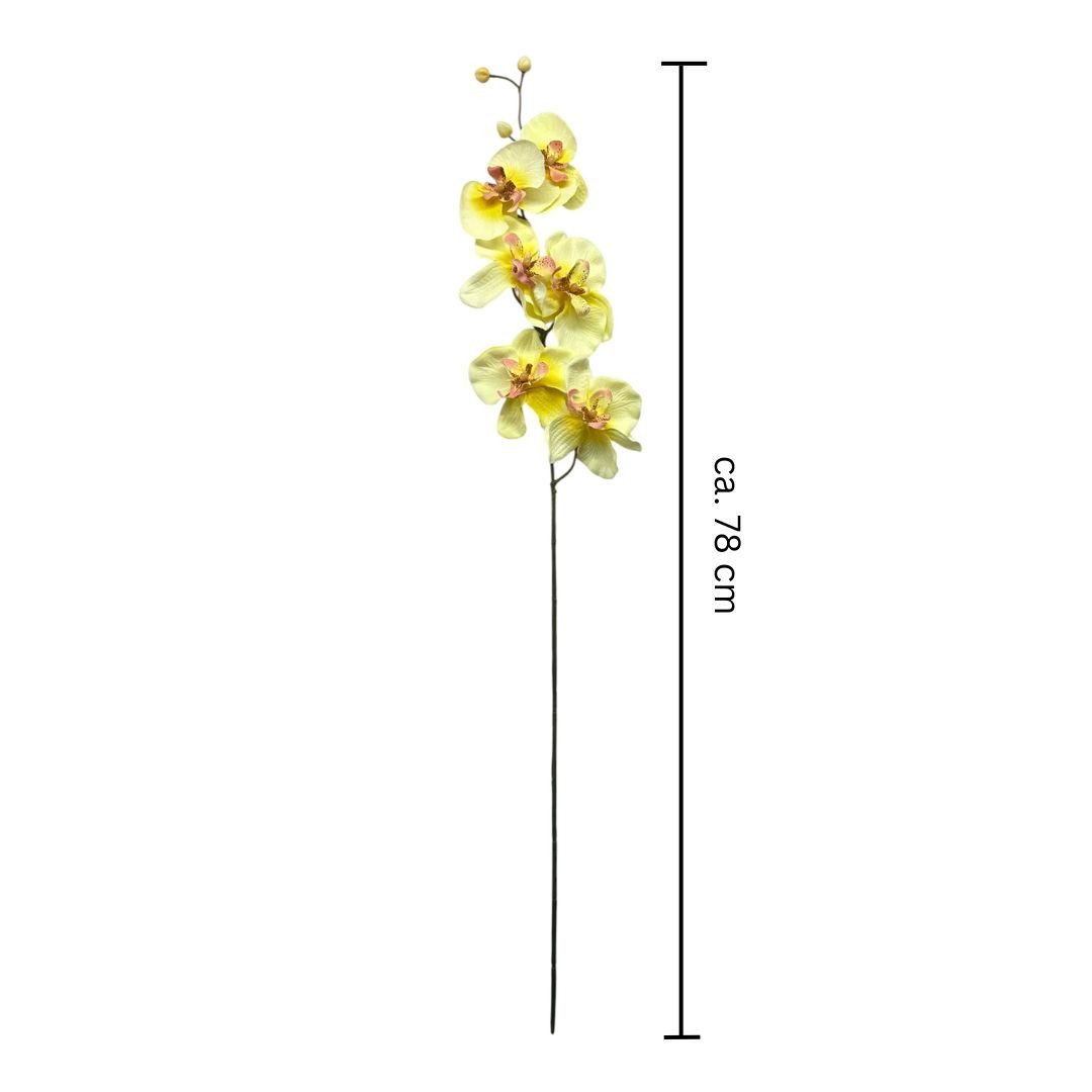 Kunstorchidee Kunstblume, ORCHIDEENZWEIG, Orchidee 78cm, Gasper, Höhe 78.00 cm