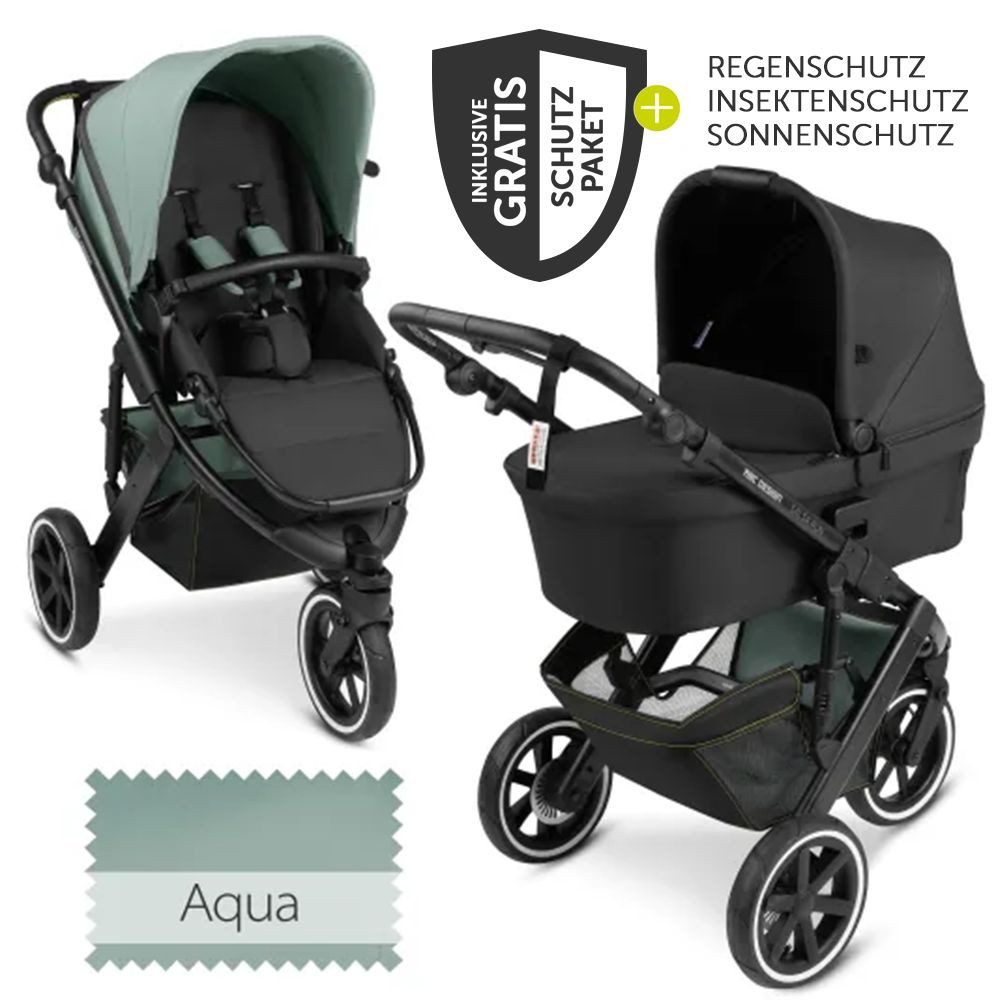 Kombi-Kinderwagen Salsa 3 Run - Aqua