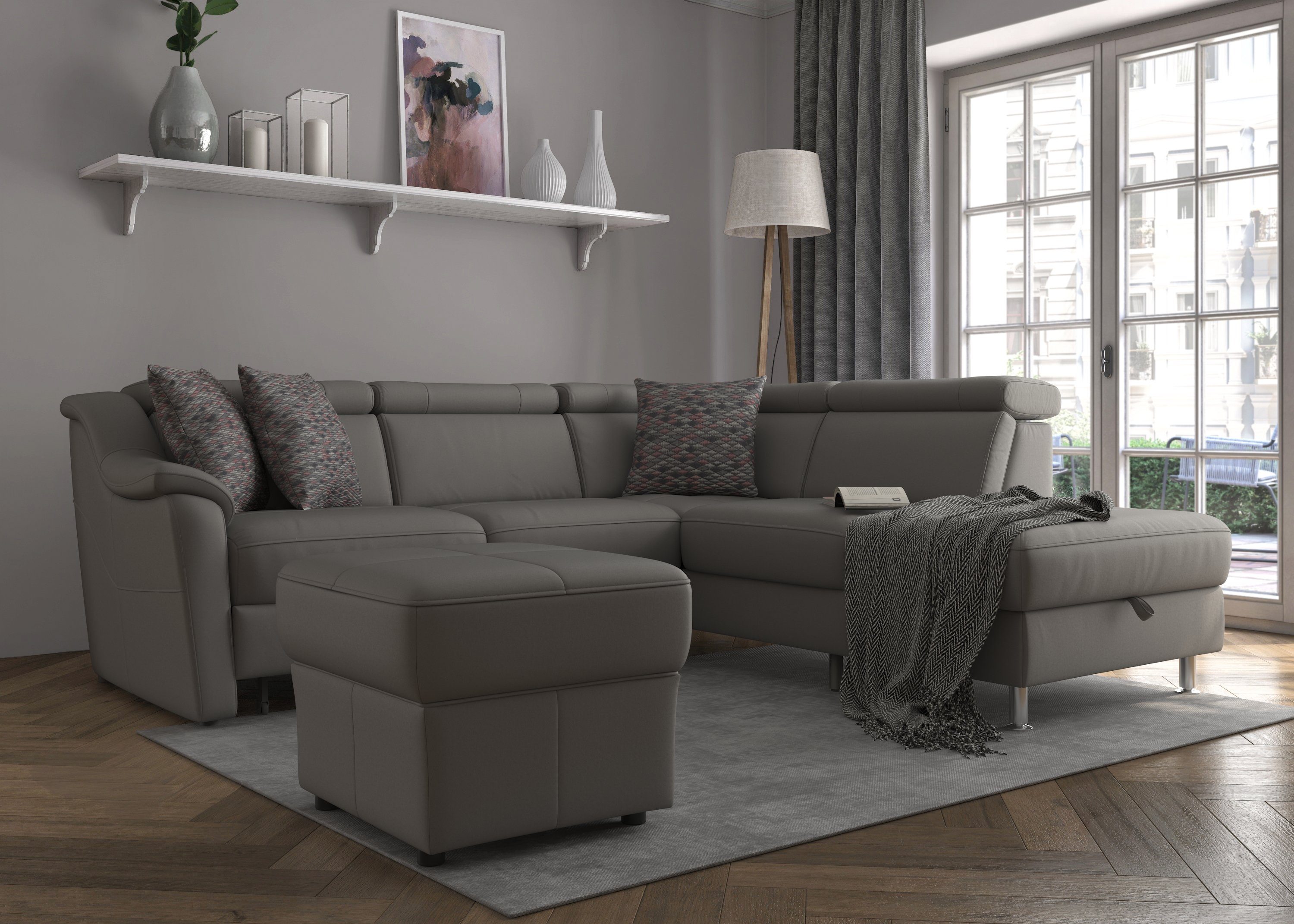 sit&more Ecksofa Freetown L-Form, inklusive Kopfteilverstellung günstig online kaufen