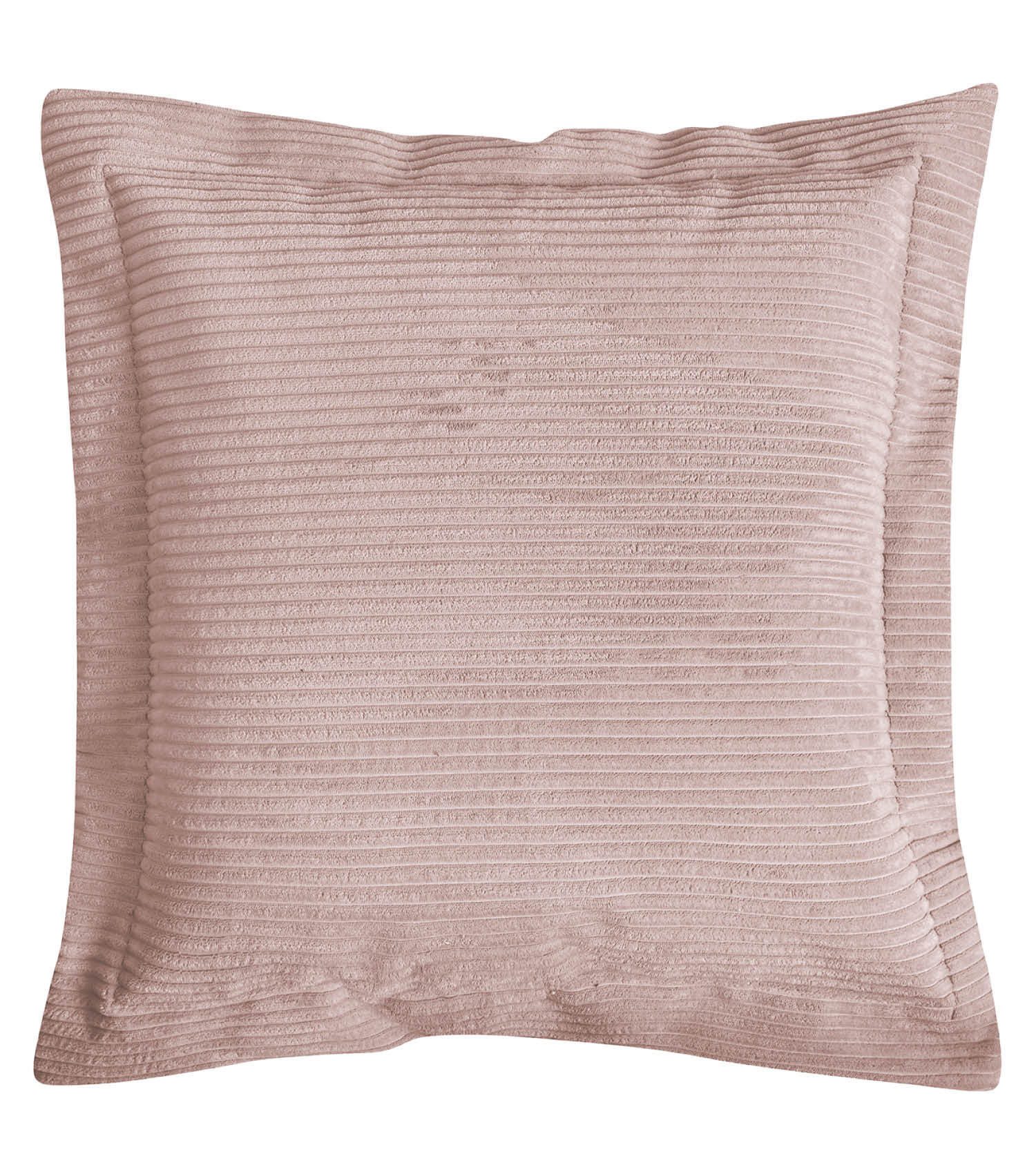mokebo Sofakissen Laze Flatterkissen Kissen 70x70 cm, (aus Cord Stoff), Made in Germany, Sofakissen, Dekokissen aus Cordstoff Rosa von mokebo