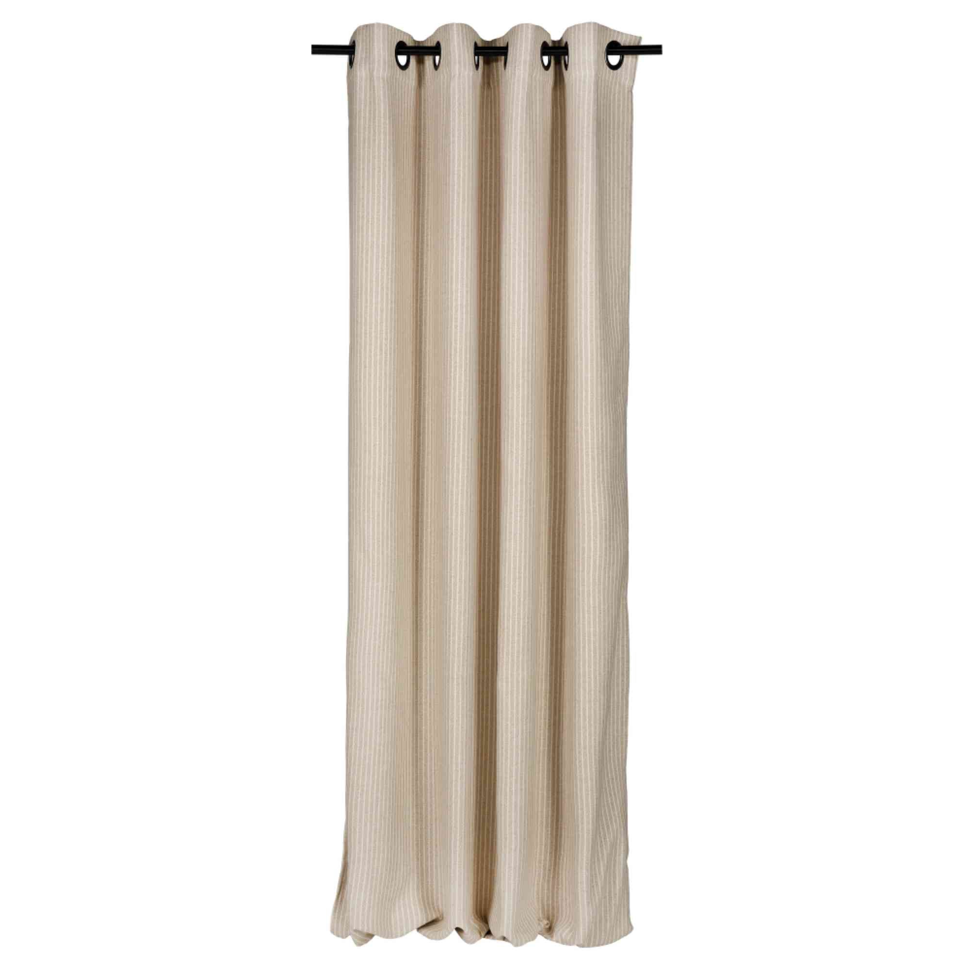 Esprit Vorhang FUN Ösenvorhang (1 St), Öse, Polyester, 140 x 250 cm in Beige