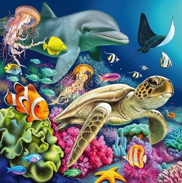 Ravensburger Puzzle Bezaubernde Unterwasserwelt, 147 Puzzleteile, Made in Europe, FSC® - schützt Wald - weltweit
