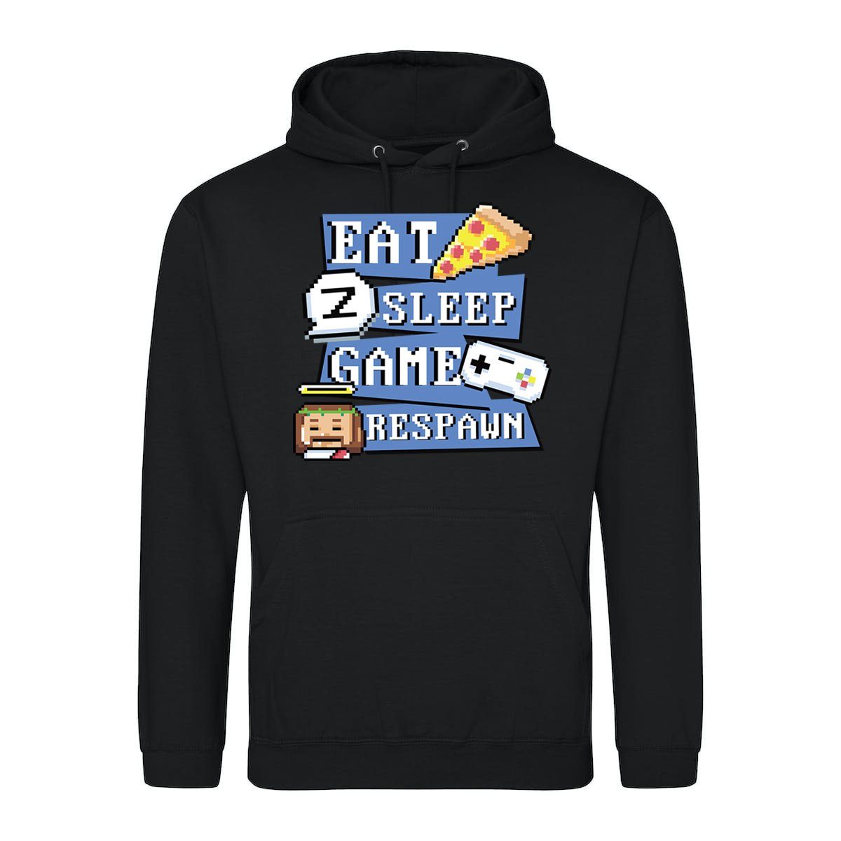 Kapuzenpullover "Eat, Sleep, Game, Respawn" Herren Hoodie Pullover
