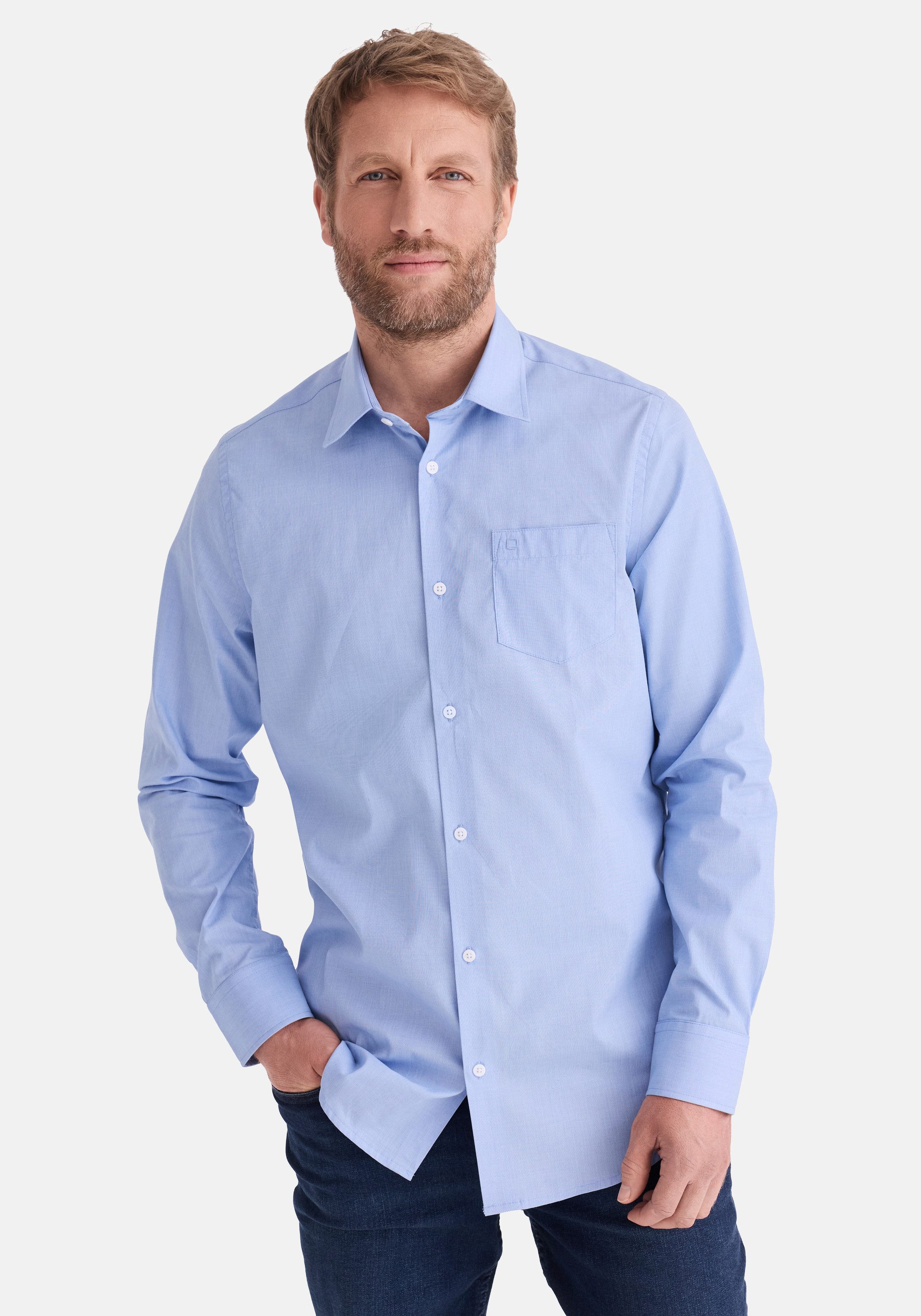 Herren Hemden Langarm Regular Fit