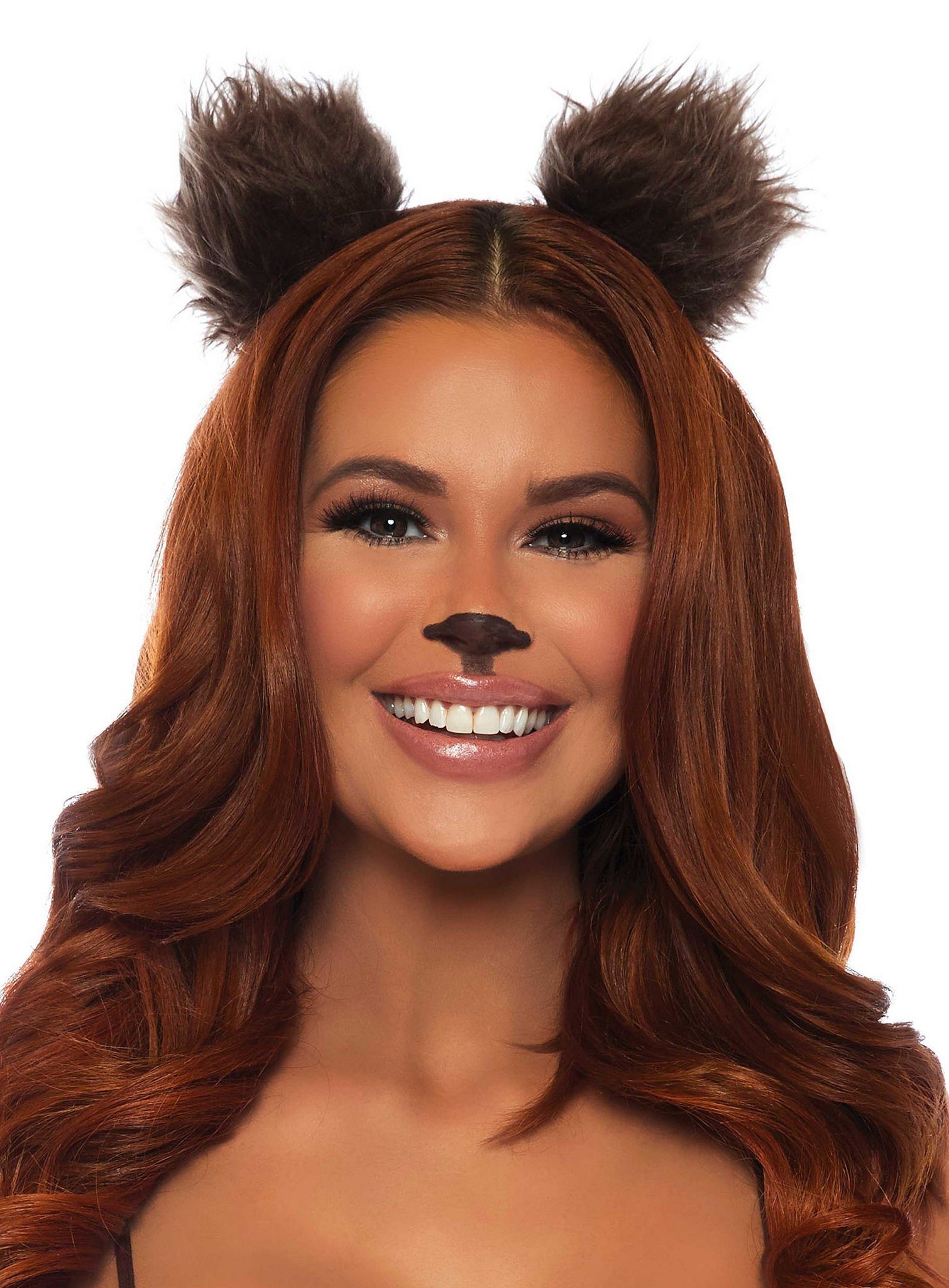 Kostüm Braunbär Ohren - Fasching Halloween Tier Kostüm
