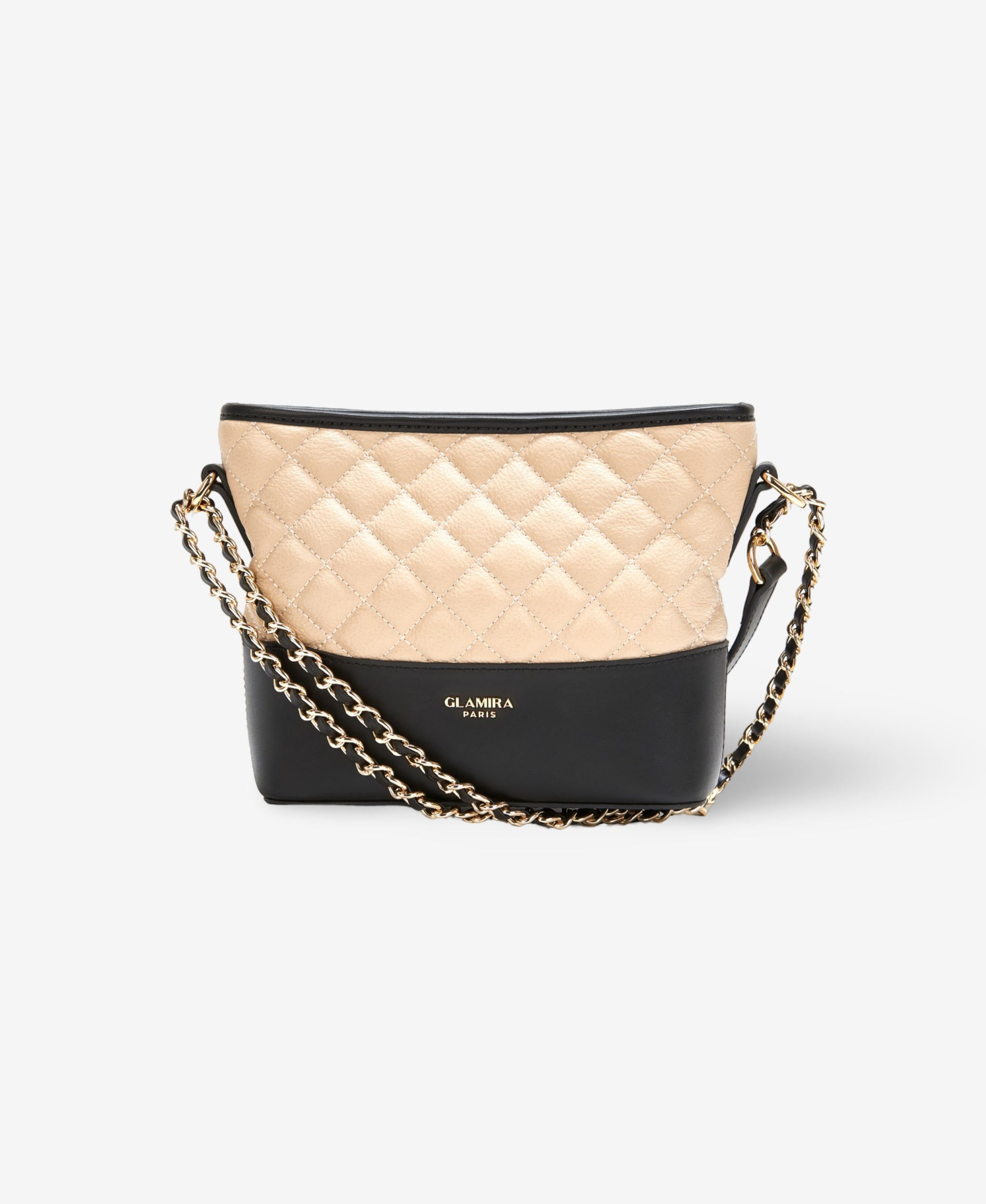 GLAMIRA Umhängetasche GoAnywhere Beige Umhängetasche (1-tlg), echt Leder, mit verstellbarem Schulterriemen