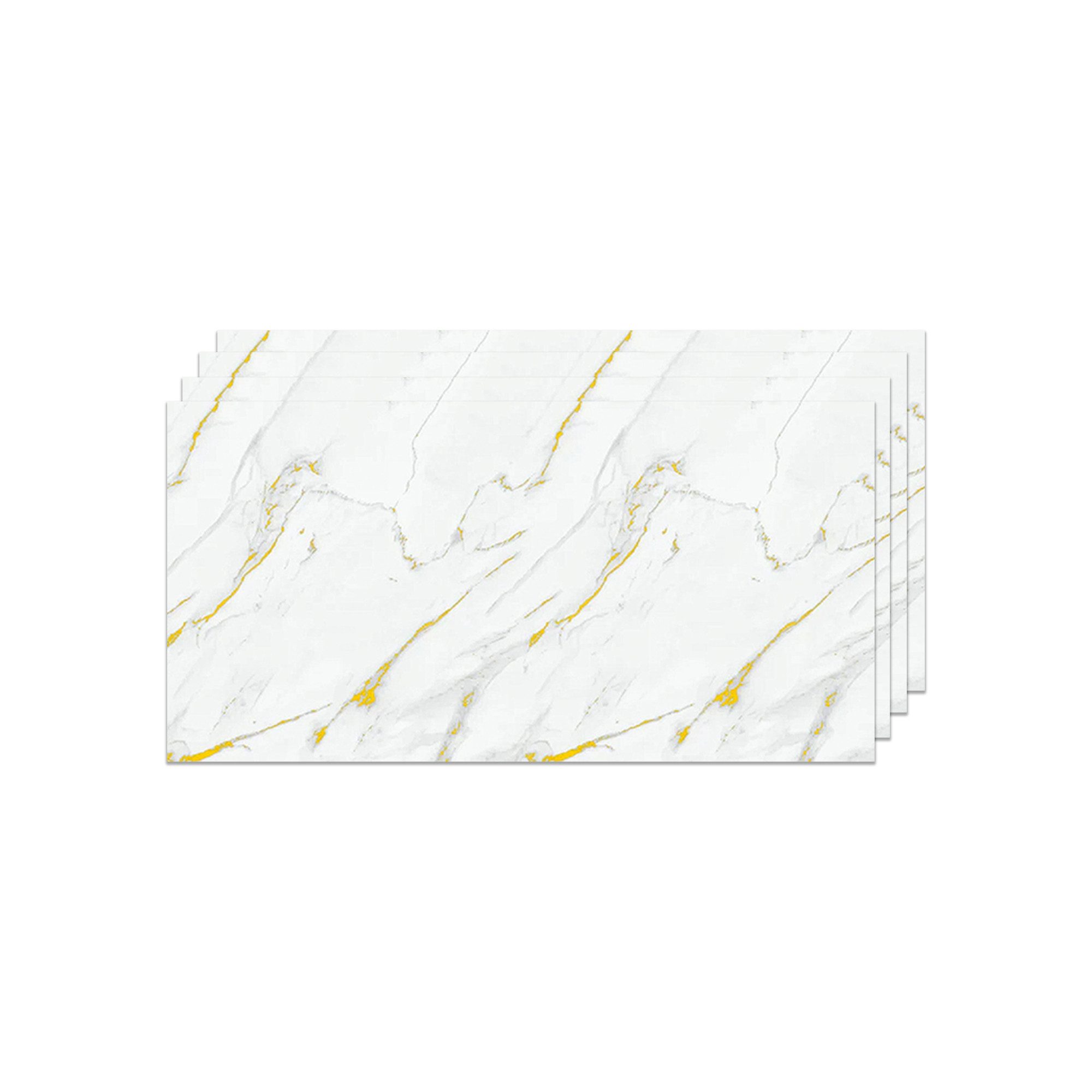 IZODEKOR 3D Wandpaneel PVC Wandverkleidung in Marmoroptik – Fliesenersatz für Bad & Küche, BxL: 60x120 cm, 0,72 qm, (wasserfest, kratzfest, pflegeleicht, direkt auf Fliesen montierbar, 1er- oder 4er-Set, optional mit Montagekleber) Direkt auf Fliesen montierbar, fleckenabweisend