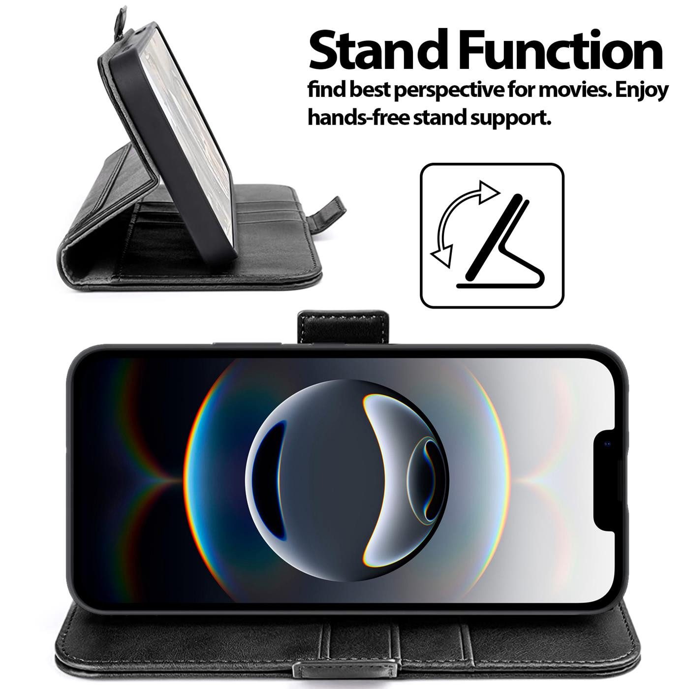 CoolGadget Handyhülle Book Case Elegance Tasche für iPhone 17e / iPhone 16e 6,1 Zoll, Hülle Magnet Klapphülle Flip Case für iPhone 16e Schutzhülle