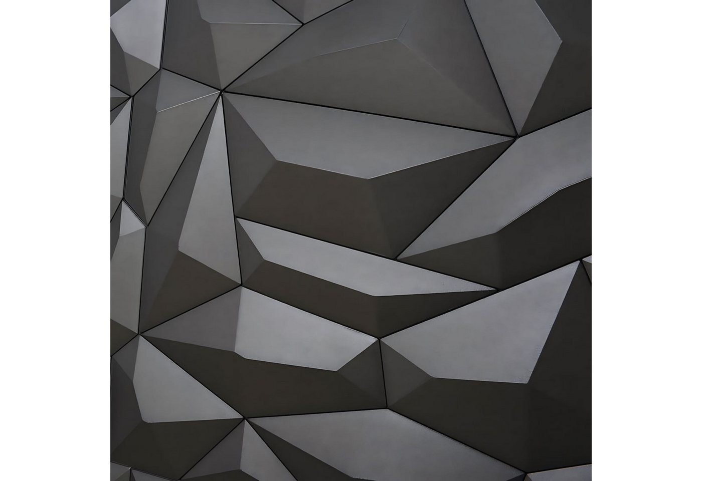 Thumbnail - Profhome 3D Wandpaneel 3D 705390 Glacier Smoked Gray Dekorpaneel abstraktes Muster grau 2 m2, BxL: 60x61 cm, 0.33 qm, (W...