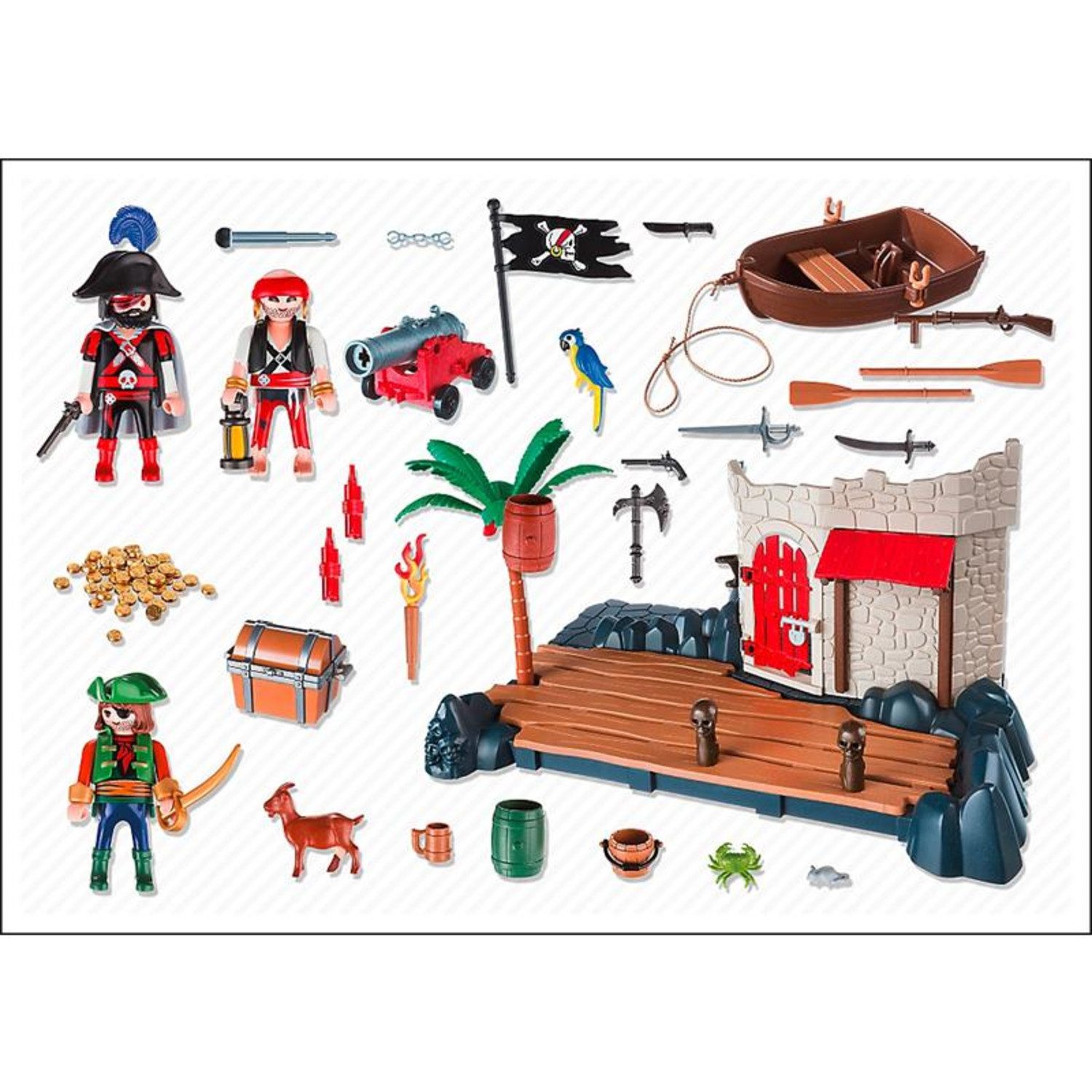 Playmobil® 6146 SuperSet Piratenfestung Konstruktions-Spielset günstig online kaufen