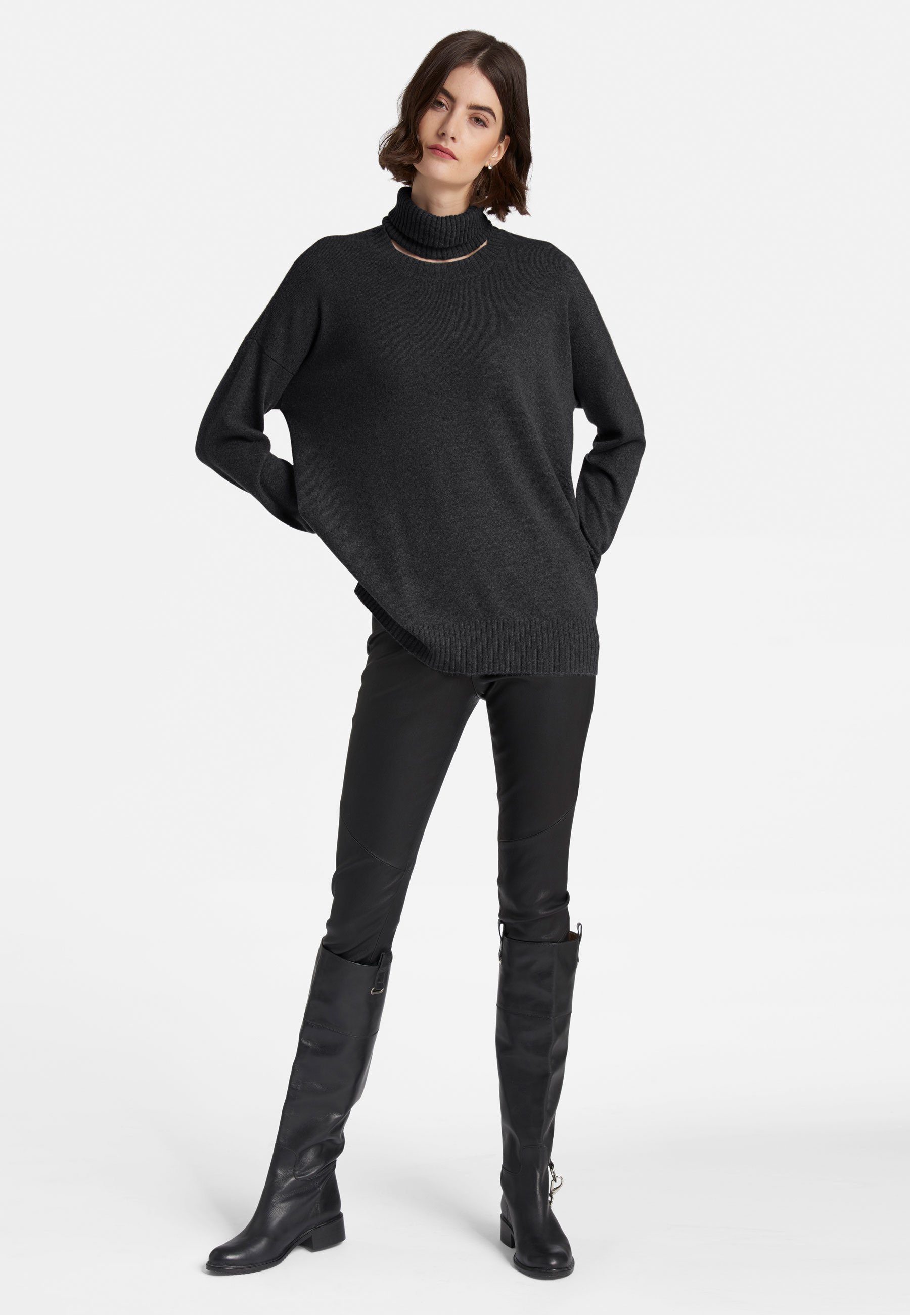 Kaschmirpullover Cashmere Hahn Peter BLACK