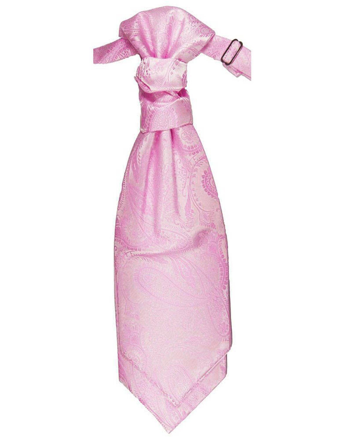 Paul Malone Anzugweste Herren Hochzeitsweste mit Plastron Set 2tlg pink paisley - Bräutigam (Set, 2-tlg., mit Weste und Plastron) rosa pink V94, Gr. 94 (XST) – Bild 4 von 5