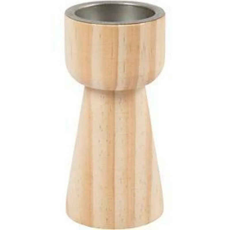 creativ company Teelichthalter Holz-Teelichthalter, 11 cm