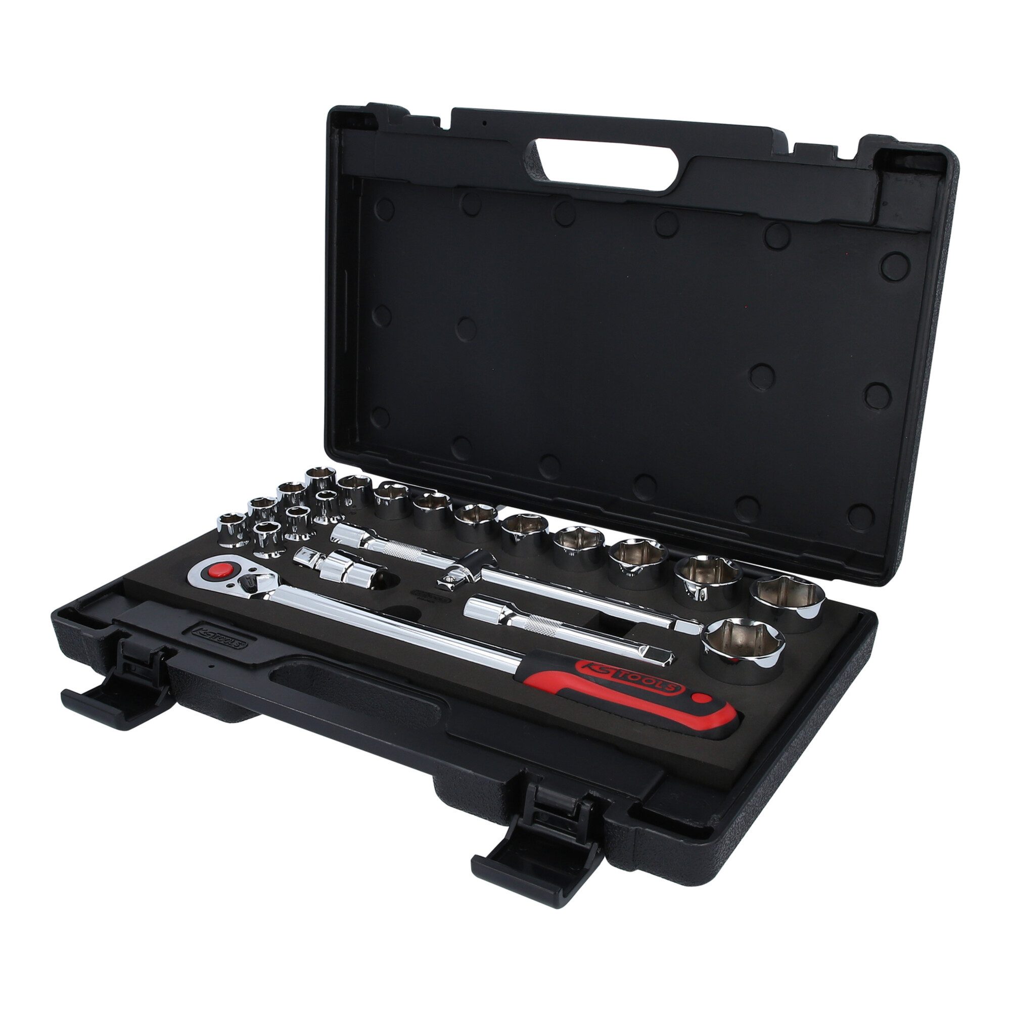 KS Tools Steckschlüssel KS Tools 1/2" CHROMEplus Steckschlüssel-Satz, 22-teilig