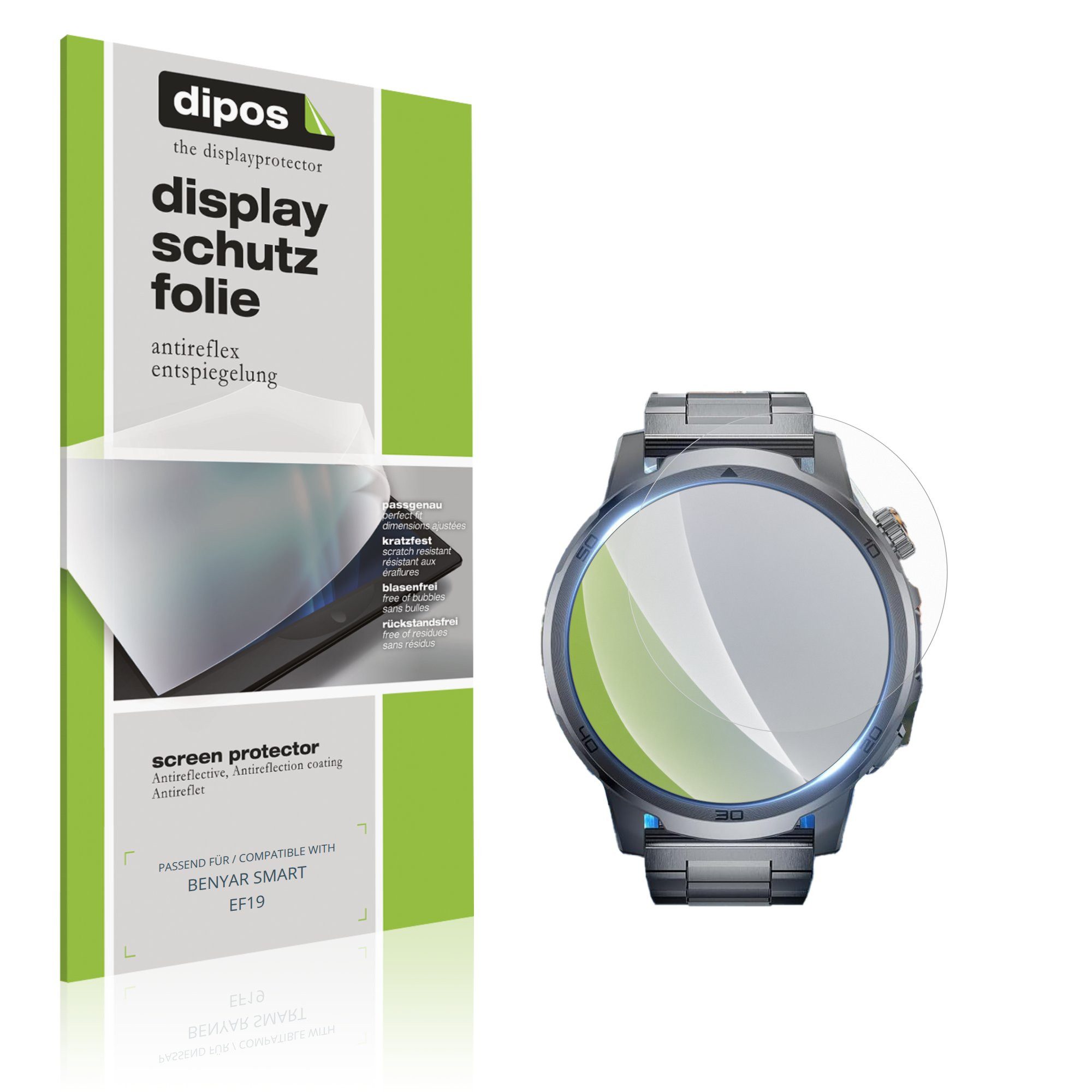 dipos Displayschutzfolie Schutzfolie für BENYAR SMART EF19, 6 Stück, Displayschutz Schutz Folie Made in Germany