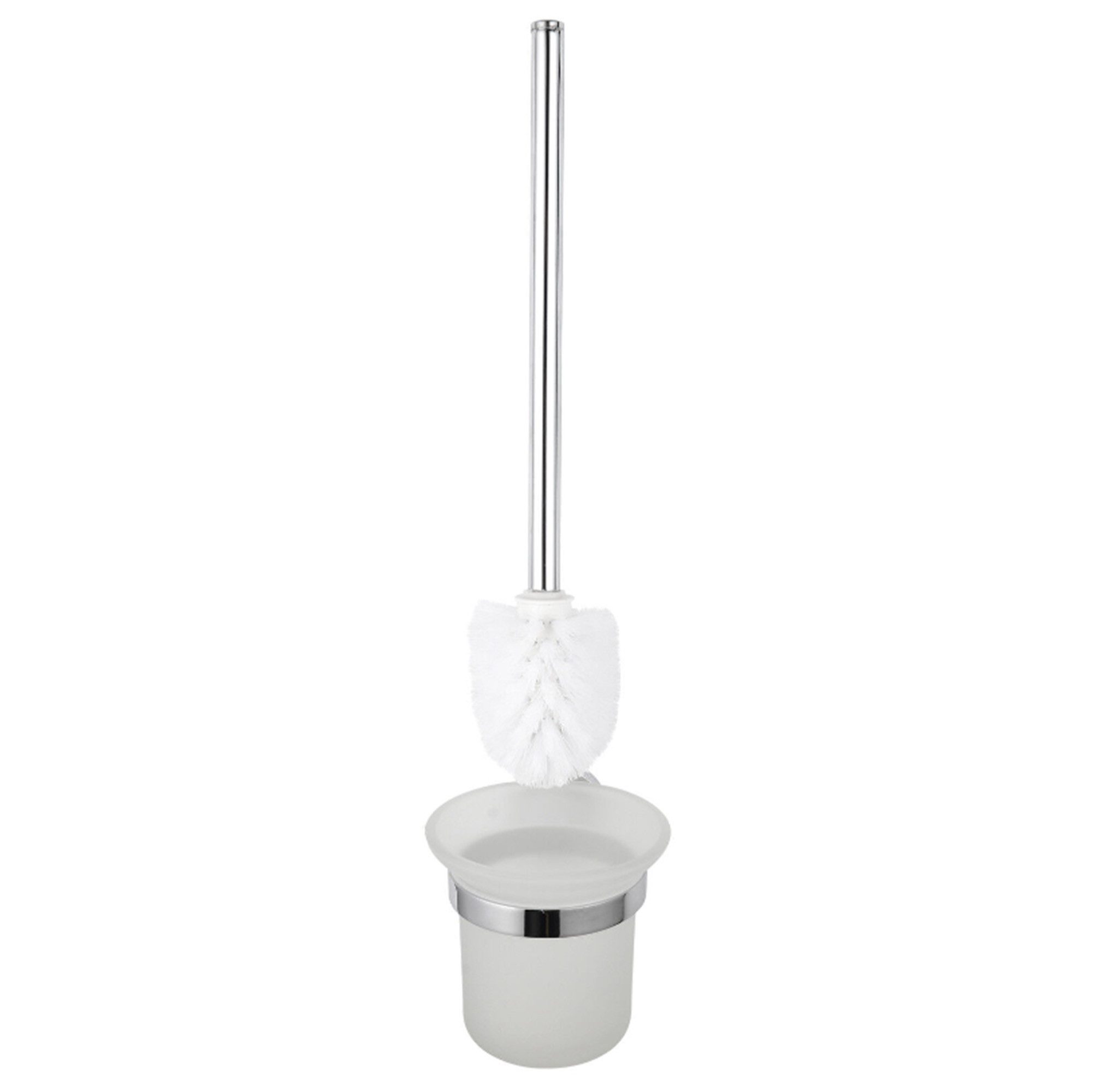ibettertec WC-Komplettset Toilettenbürste, WC-Bürste, Ersatz-Toilettenbürste, keine Bohr- oder Schraubarbeiten nötig, Freistehende Bodenmontage, (Einzelprodukt, kein Set 1-St. Einzelartikel, kein Mehrteiliges Set), rostfreier Edelstahl, glänzende Oberfläche