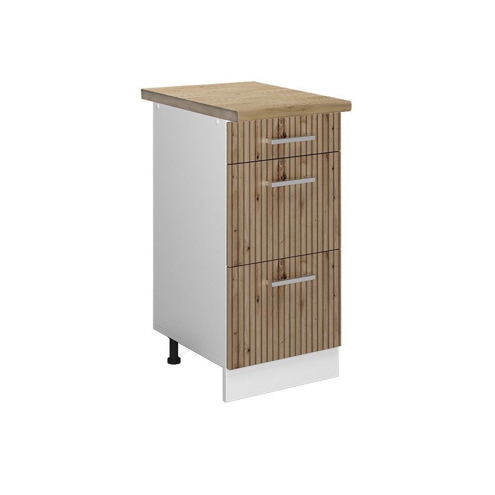 Vicco Unterschrank R-Line, Artisan-Eiche/Weiß, 40 cm günstig online kaufen