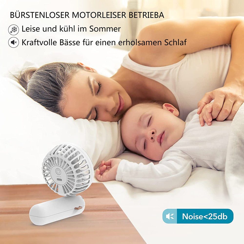 Batteriebetrieben Hand Handventilator GelldG Mini Ventilatoren Handventilator, Ventilator grün